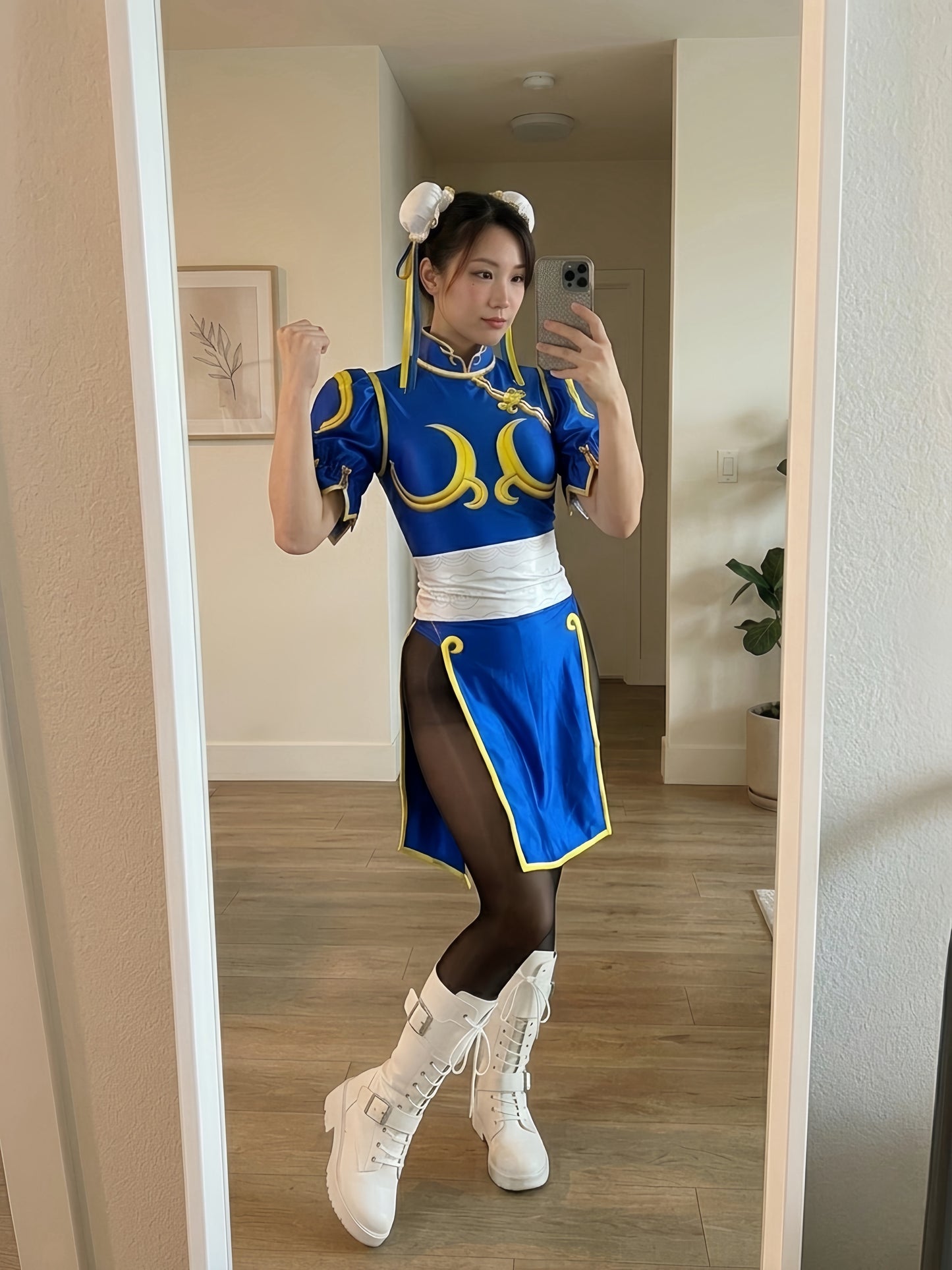 Super Hero Chun Li Spandex Cosplay Open Crotch Halloween Costume Bodysuit Sexy Lingerie