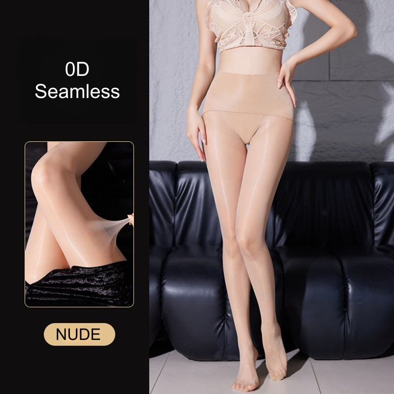 High-Gloss Oil Shine Pantyhose – Ultra-Smooth & Reflective