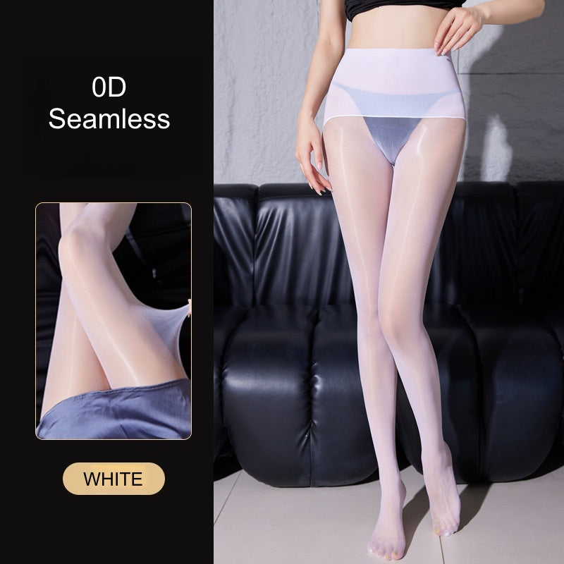 High-Gloss Oil Shine Pantyhose – Ultra-Smooth & Reflective