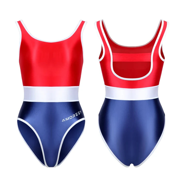 AMORESY Xena High-Leg Swimsuit Leotard