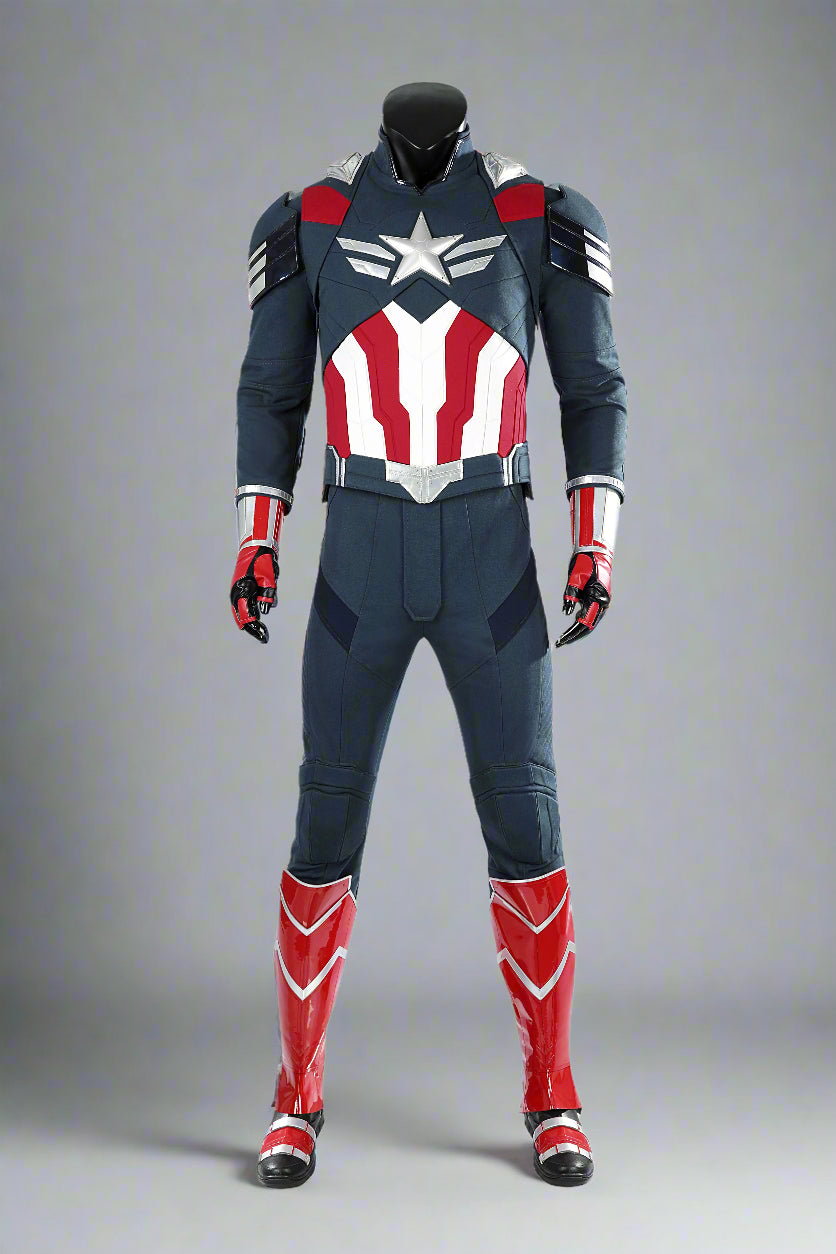 Brave New World Captain America Cosplay Suit Halloween Costume Set 