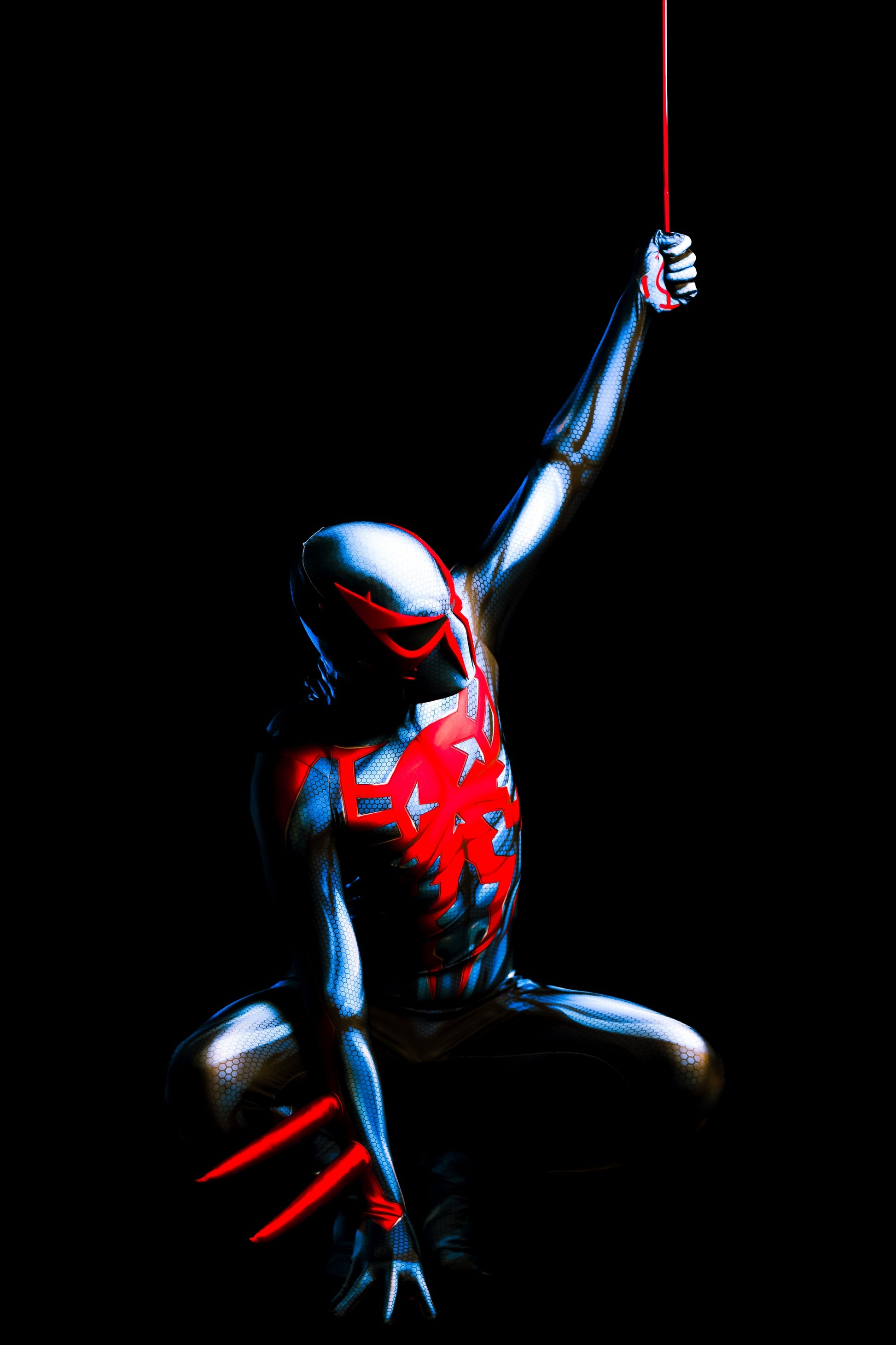 Custom Made Spiderman 2099 Suit Cosplay Halloween Costume Zentai