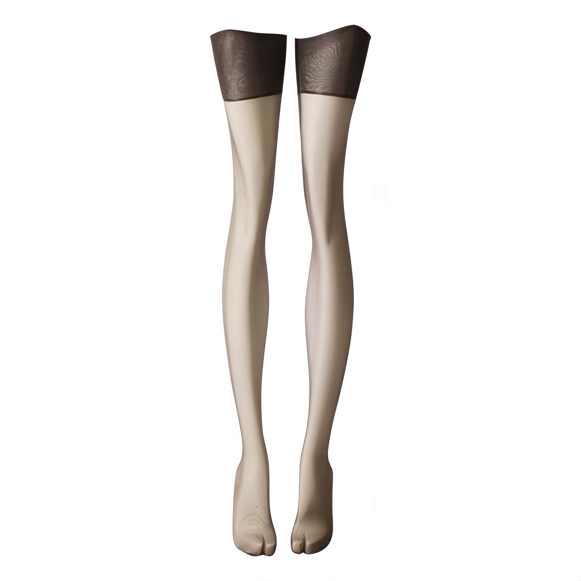 Satin-Look Vintage Style Stockings with Garter Belt 
