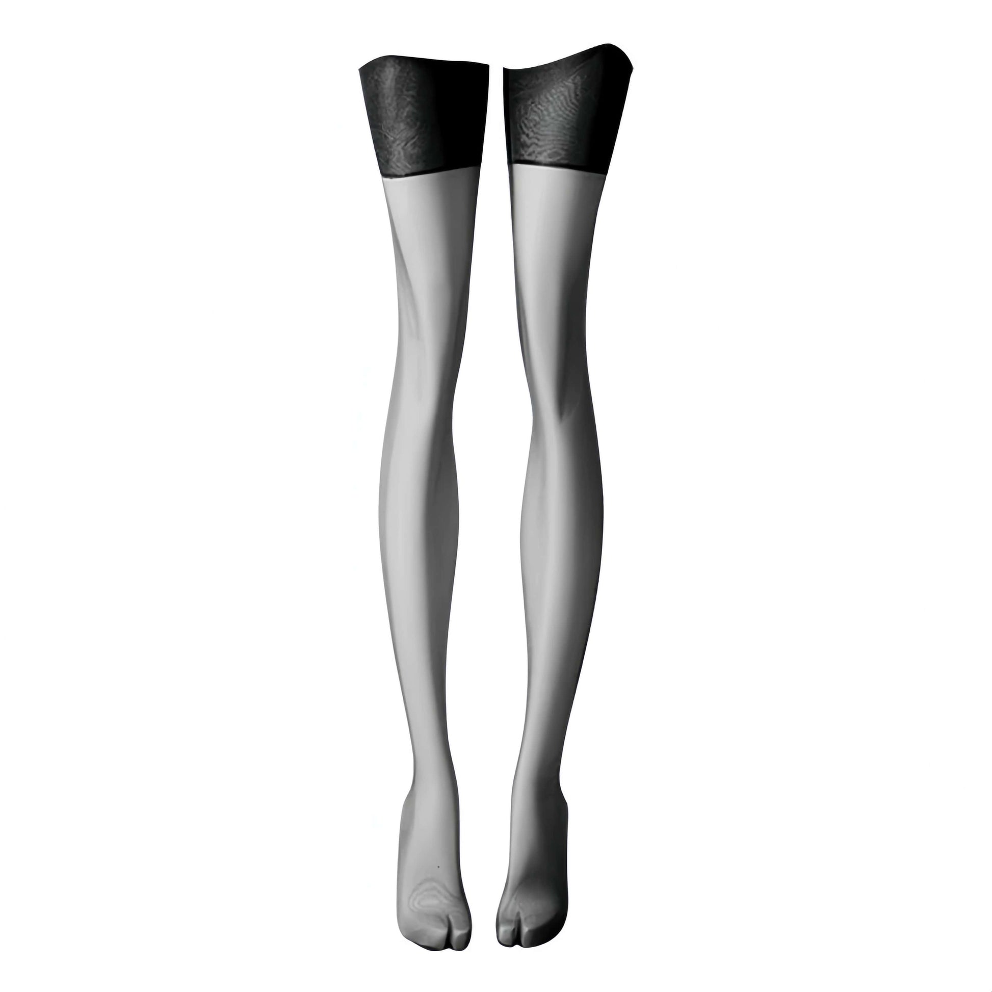 Satin-Look Vintage Style Stockings with Garter Belt 