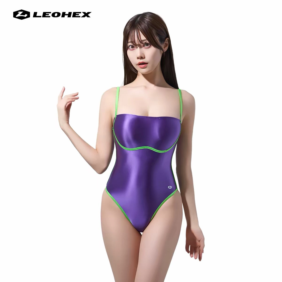 LEOHEX Satin Kontour One-Piece Swimsuit