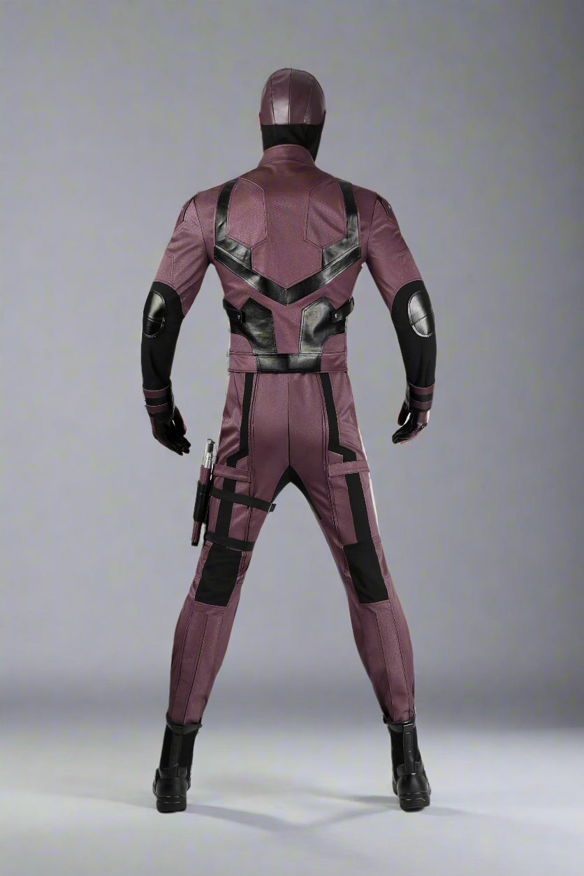 Daredevil Matt Murdock Cosplay Costume Halloween Leather Jumpsuit with Mask