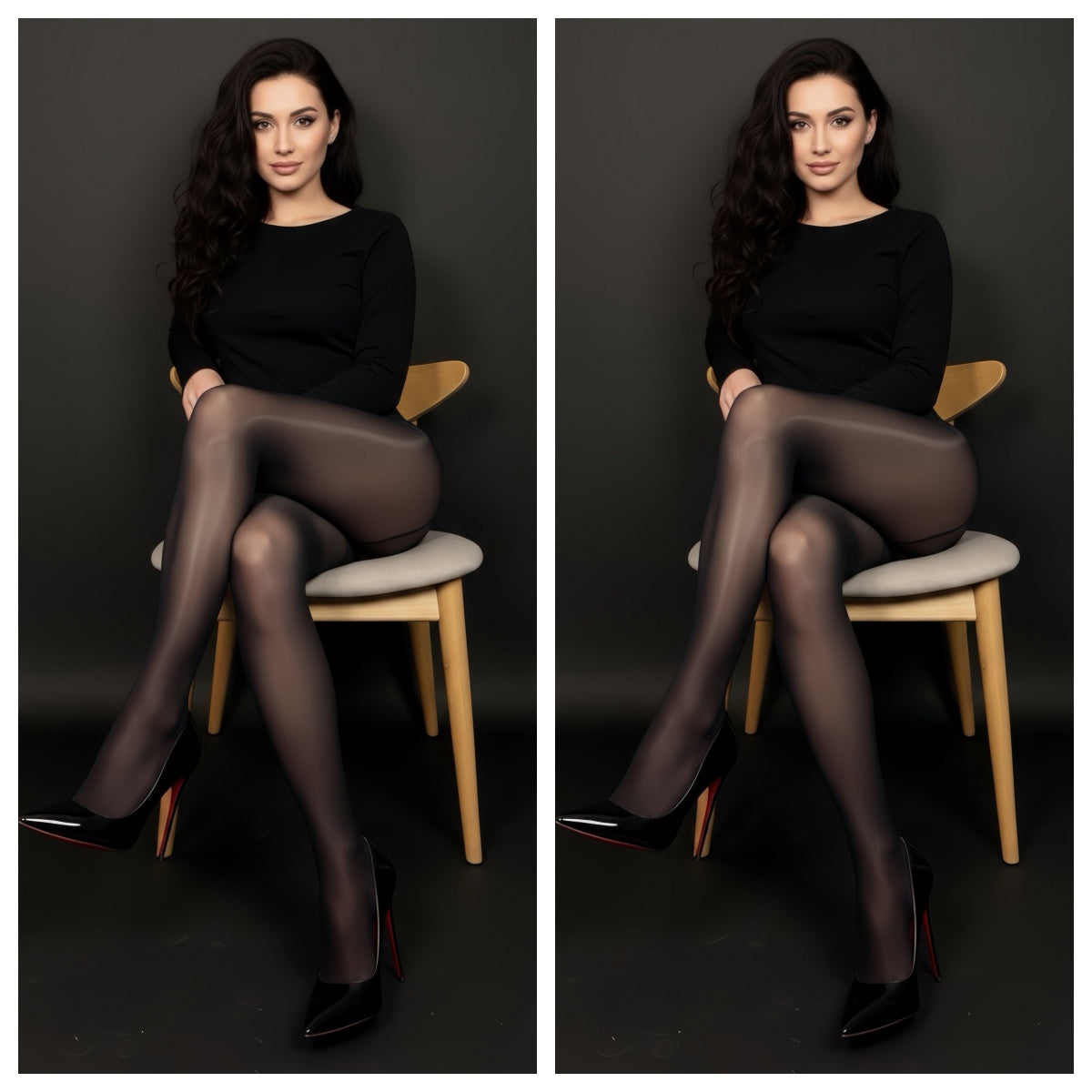 Luxury Thin Oil Shiny Tights | 15D High-Waist Glossy Pantyhose
