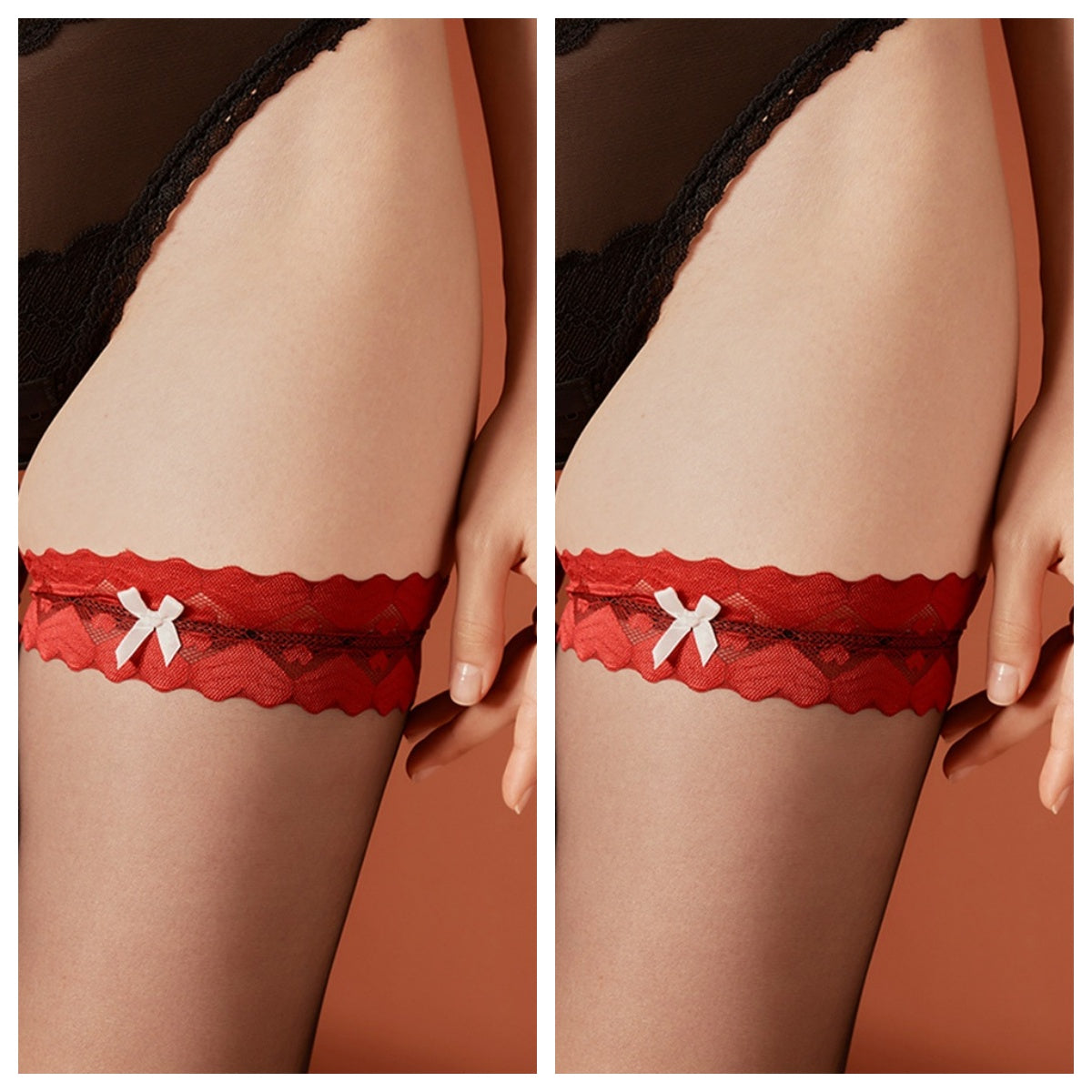Lace-Top Sheer Thigh-High Stockings – High-Elastic Garter Lingerie Hosiery