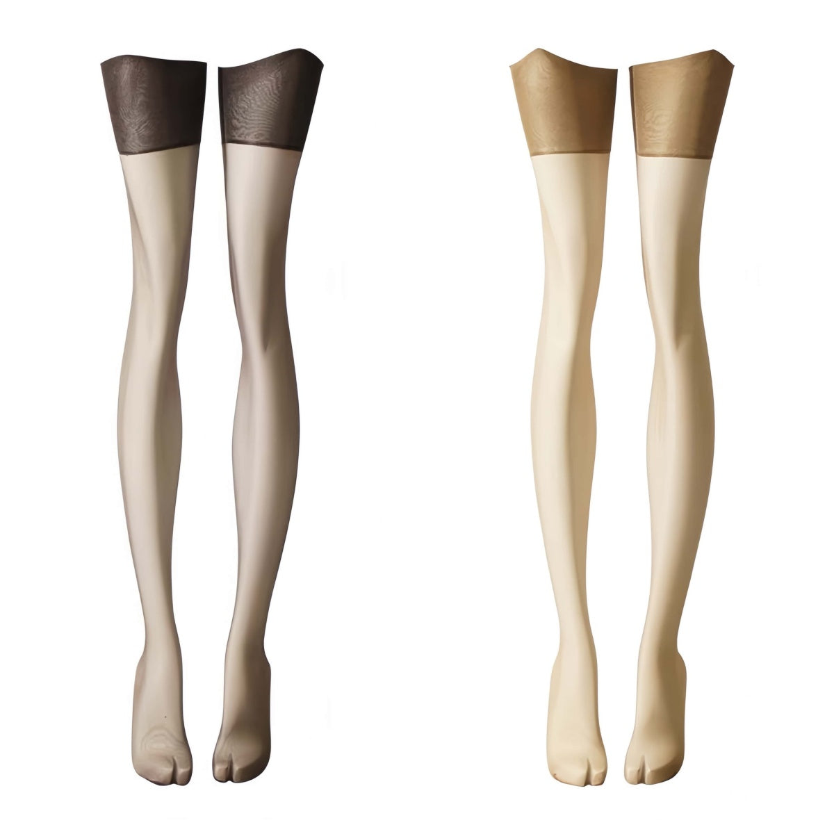 Satin-Look Vintage Style Stockings with Garter Belt ttotvia S913