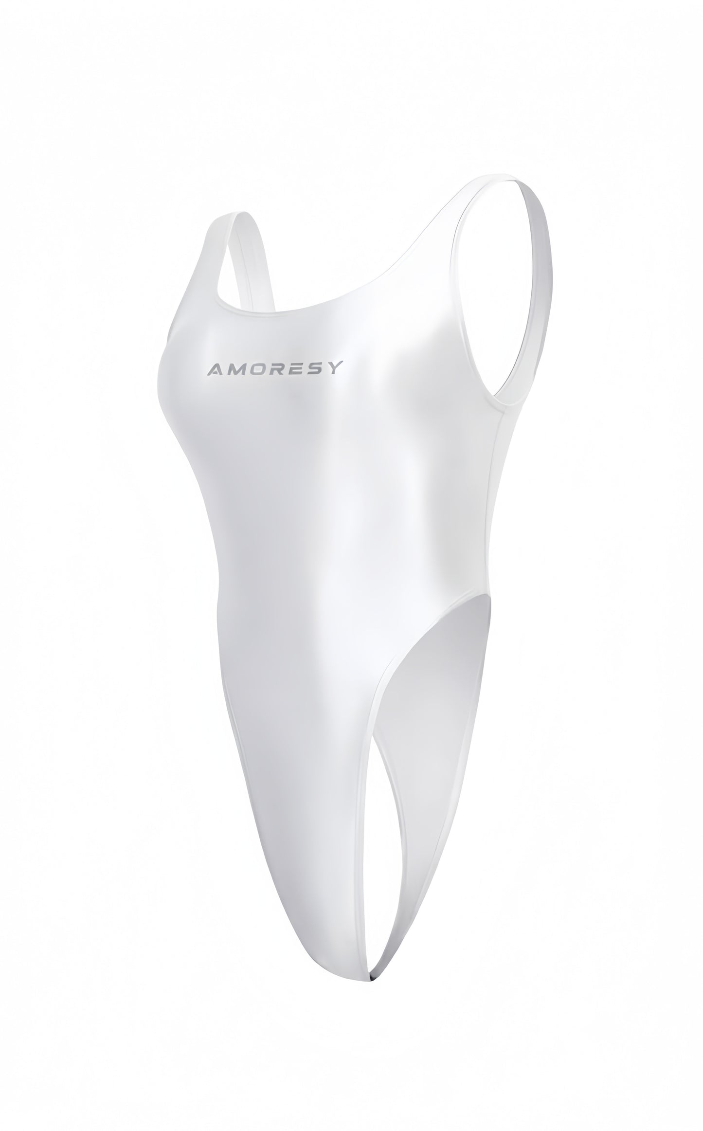 AMORESY Ravelle Ultra High-Leg Snap-Crotch Bodysuit Top