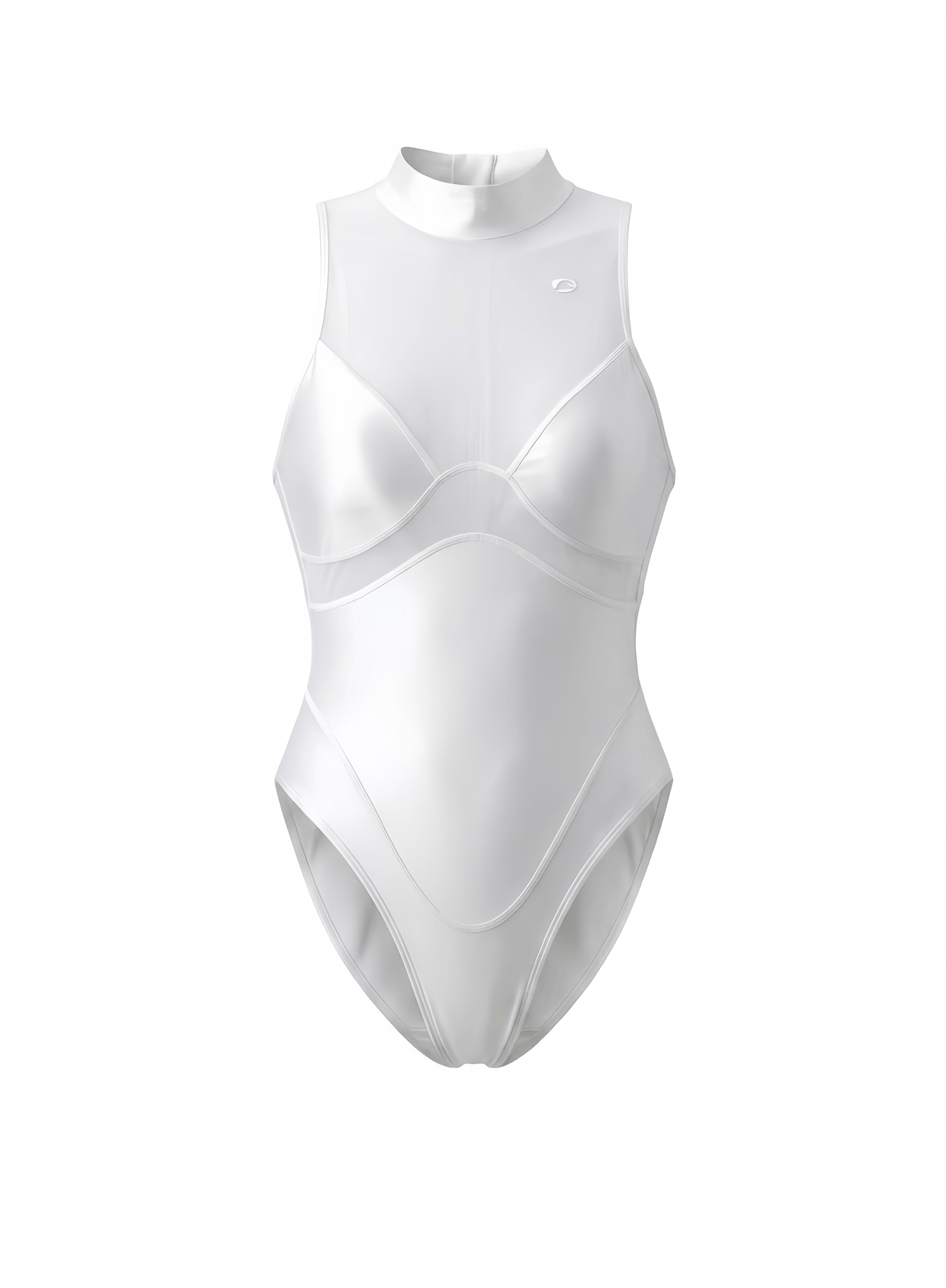 White swimsuit on a white background