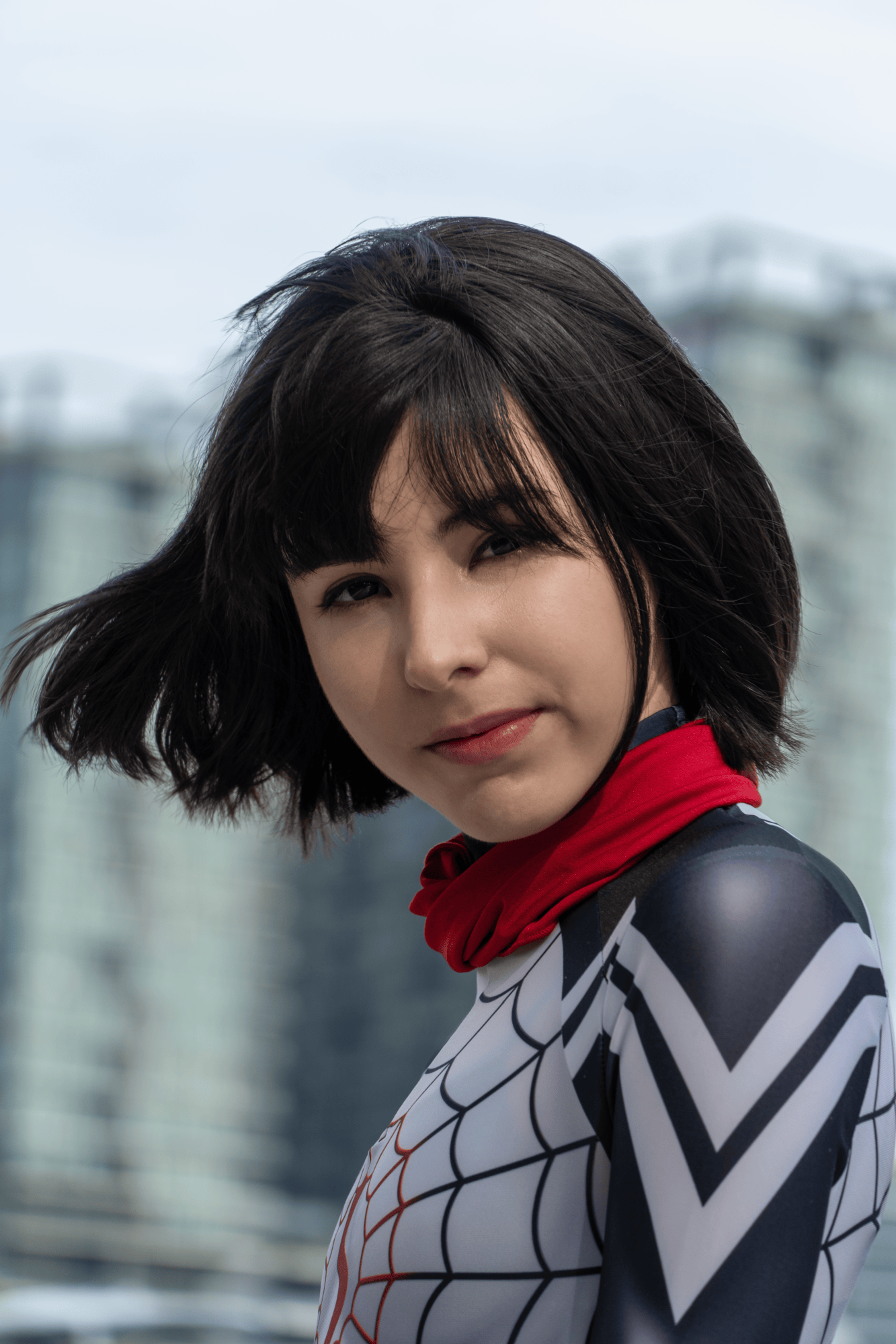 Spider Woman Cindy Moon Cosplay Full Bodysuit Halloween Costume Zentai