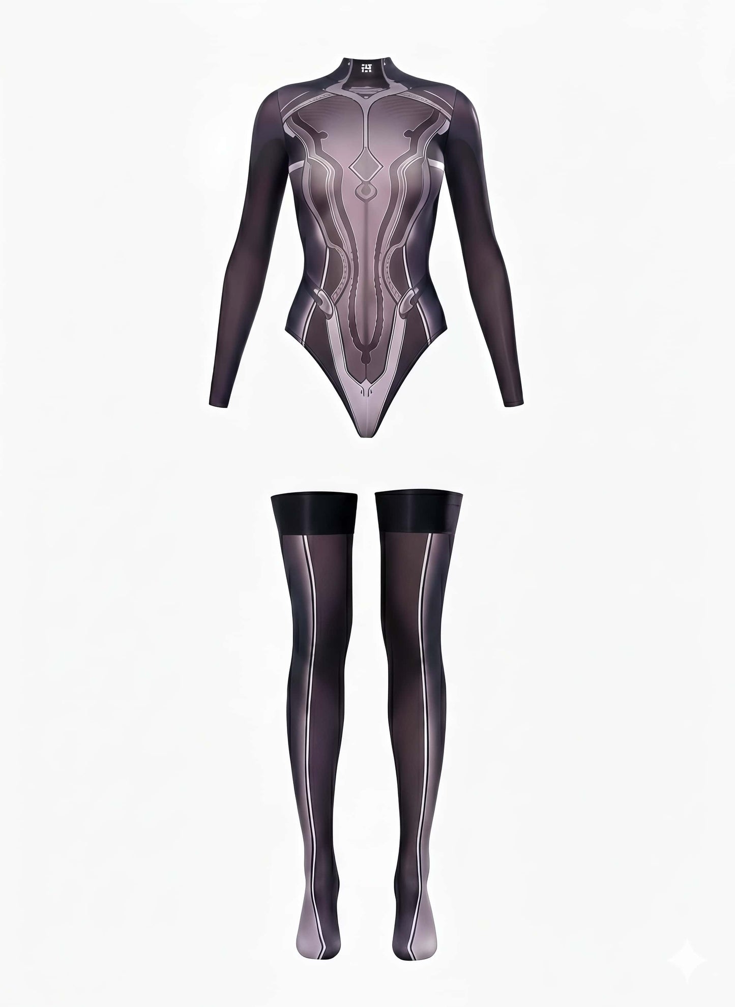 Anime Style Super Hero Eve Sheer 10D Nylon Spandex Bodysuit Lingerie