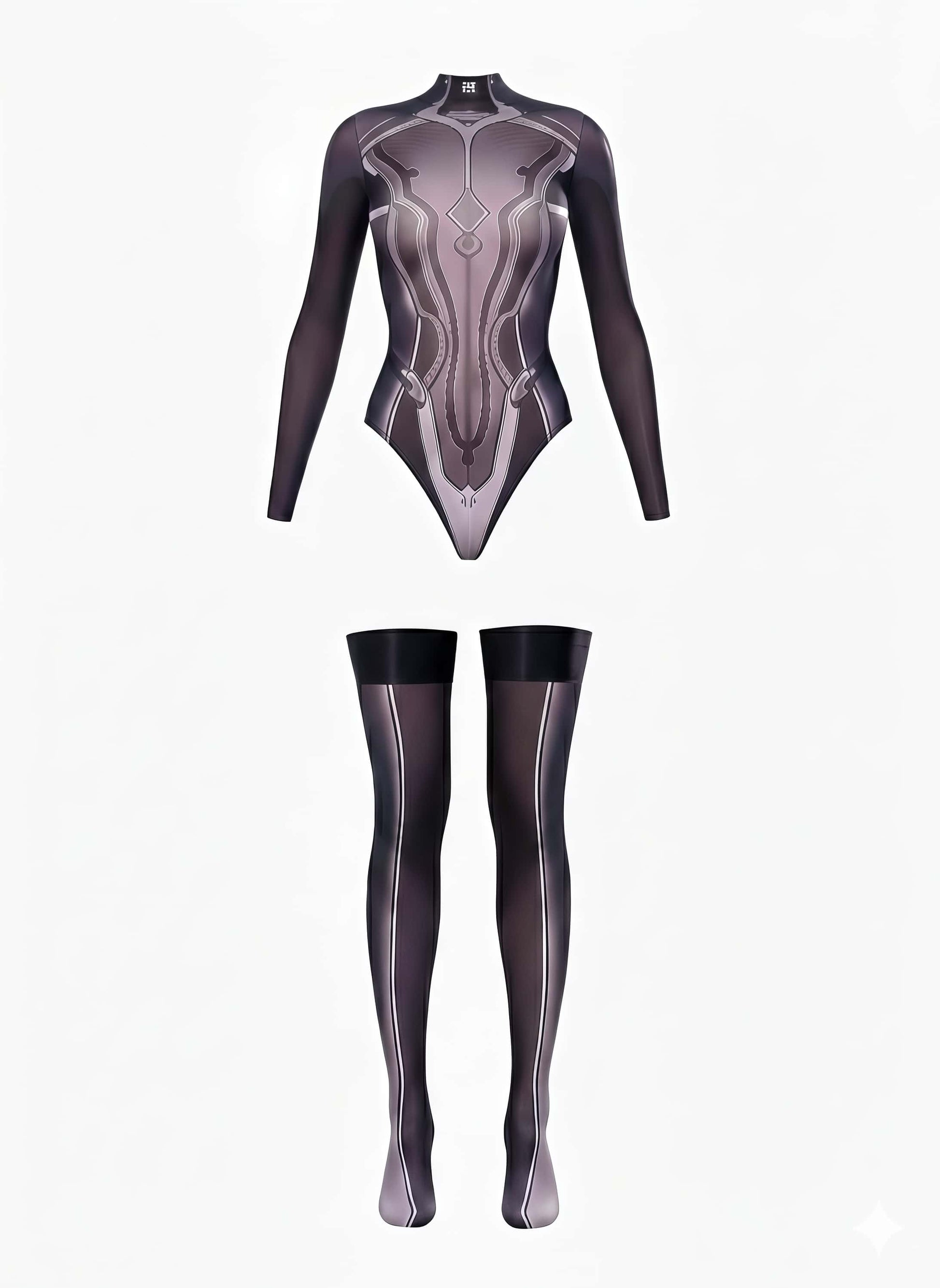 Anime Style Super Hero Eve Sheer 10D Nylon Spandex Bodysuit Lingerie