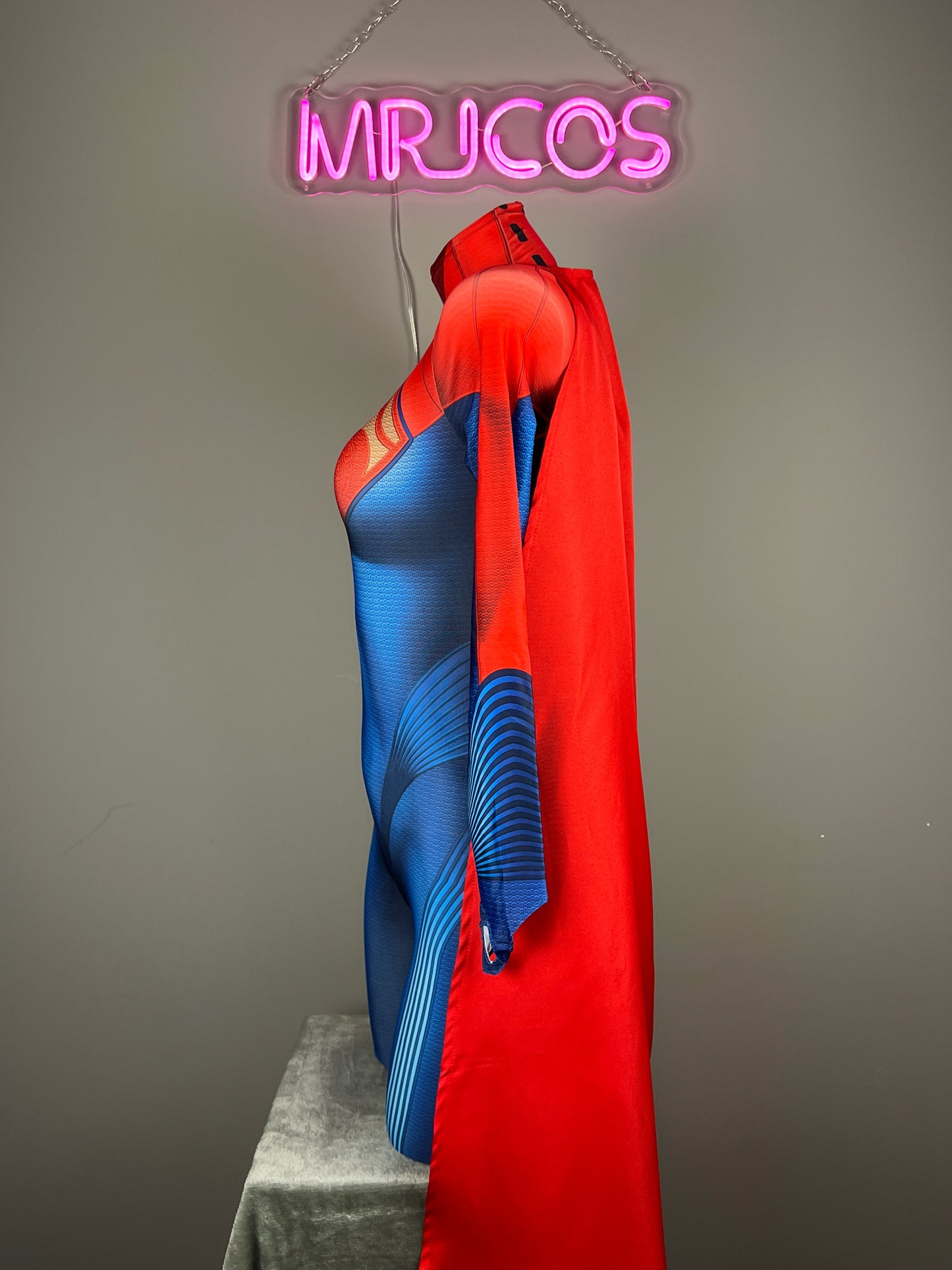 Superwoman Super Girl Cosplay Full Bodysuit Halloween Costume Zentai