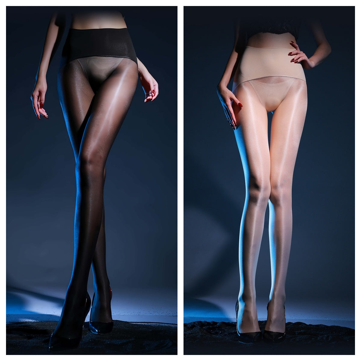 Lightning Series 40D High-Gloss Shaping Pantyhose – Seamless Ultra-Shine Tights