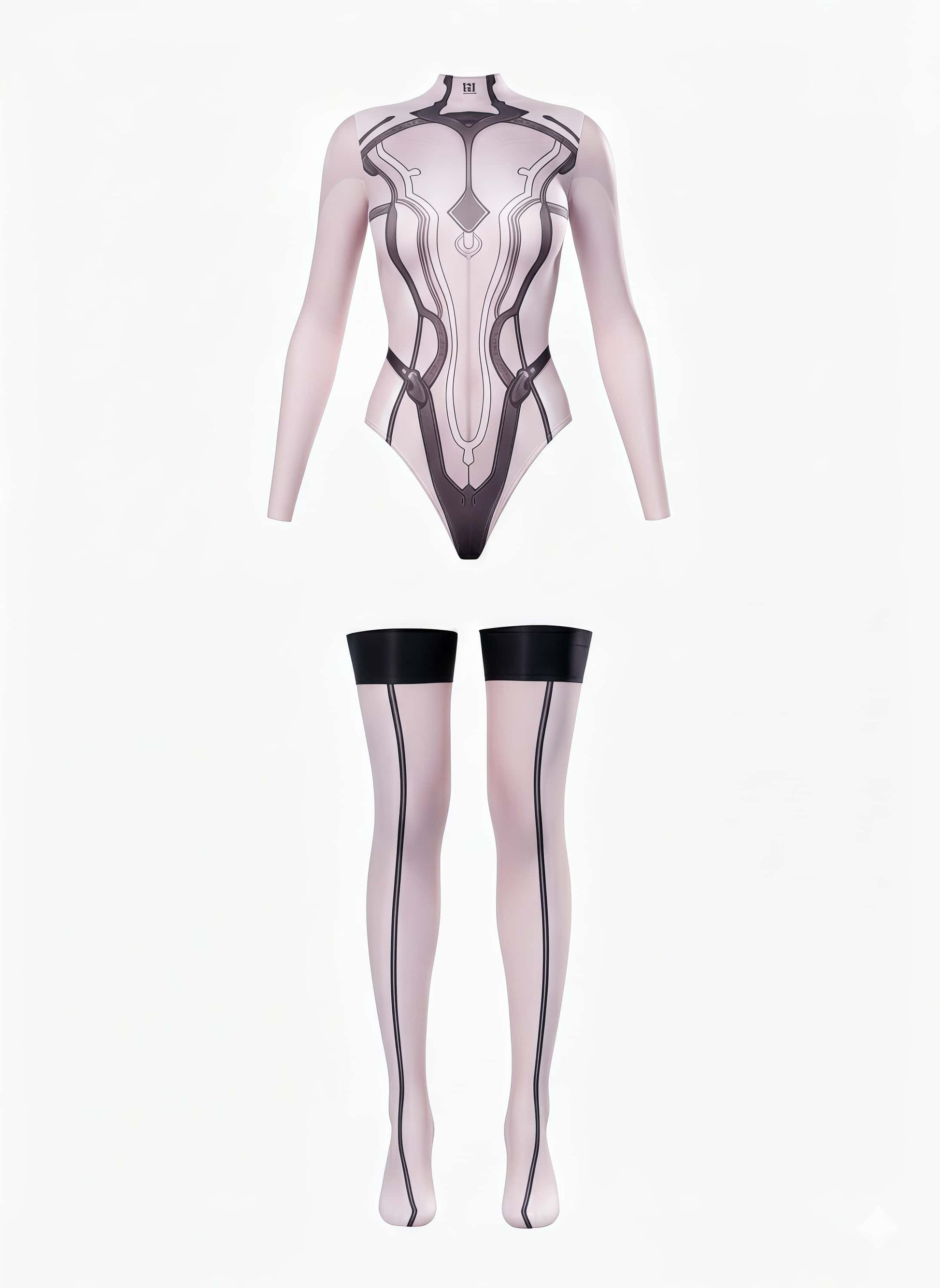 Anime Style Super Hero Eve Sheer 10D Nylon Spandex Bodysuit Lingerie