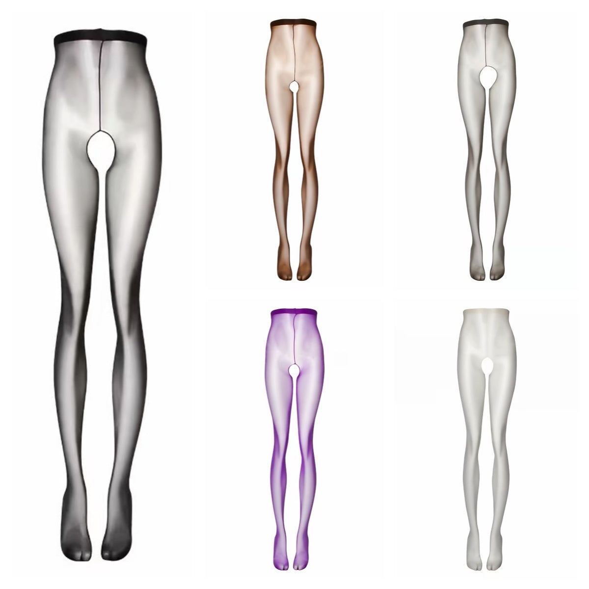 Collant de luxe 1D ultra-fin "Seconde peau" ttotvia – Mat, sans couture et ultra-doux