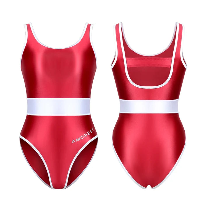 AMORESY Xena High-Leg Swimsuit Leotard