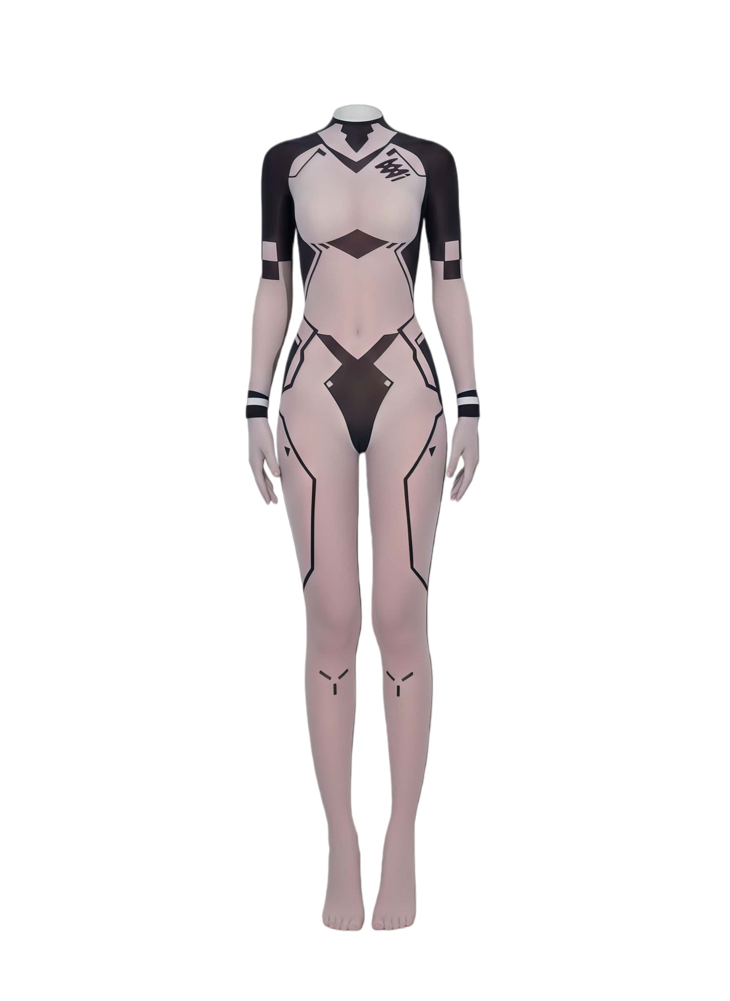 Anime Sci-fi Sheer 10D Nylon Full Bodysuit See Through Body Stocking Lingerie