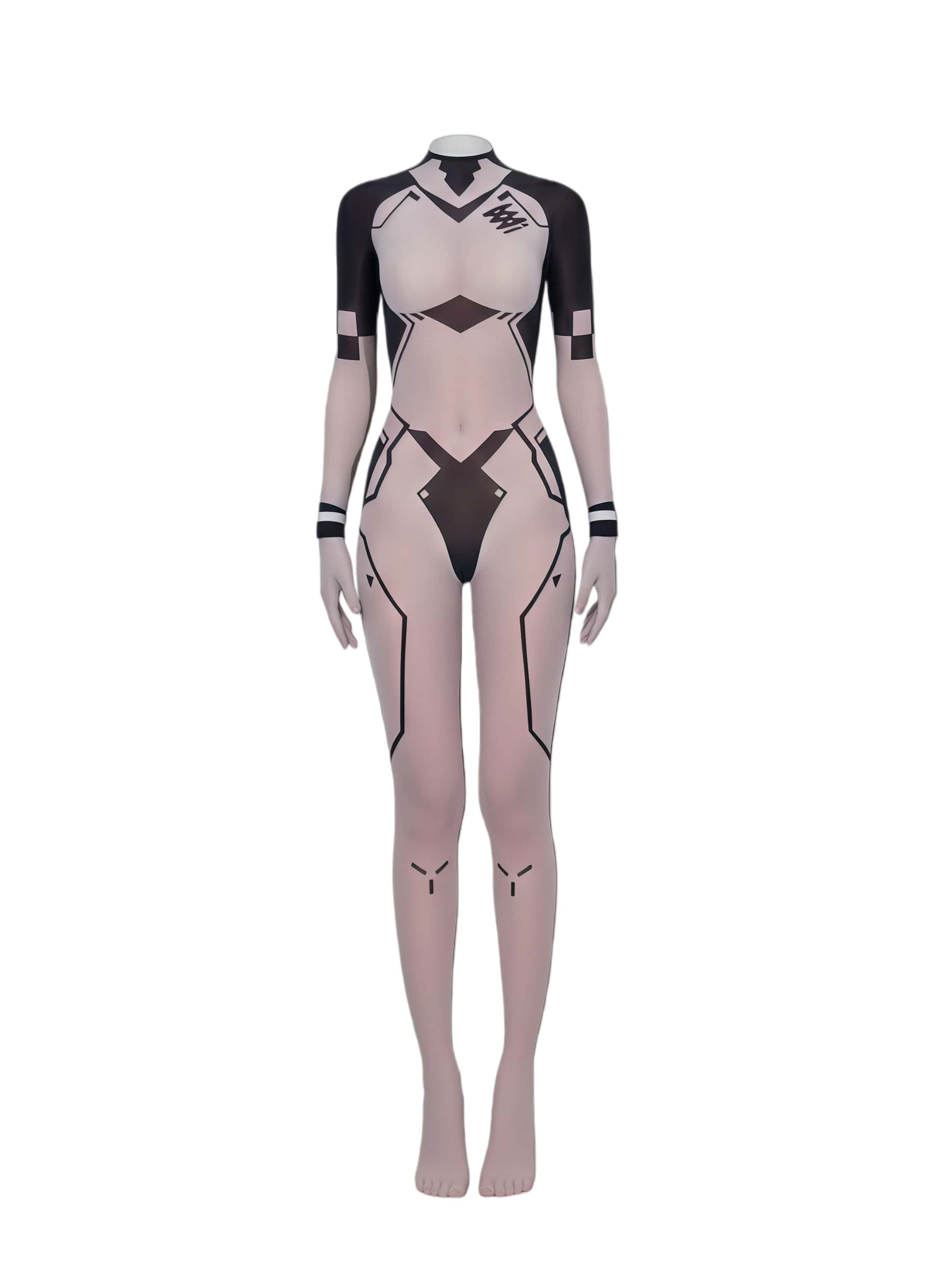 Anime Sci-fi Sheer 10D Nylon Full Bodysuit See Through Body Stocking Lingerie
