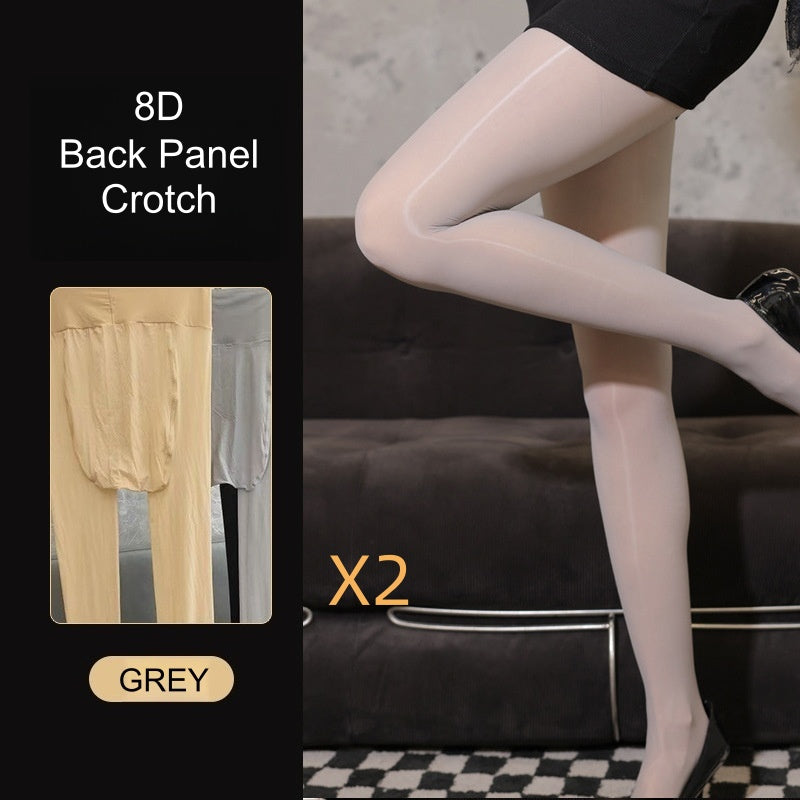 8D High-Gloss Oil Shine Semaless Pantyhose – Ultra-Smooth & Reflective