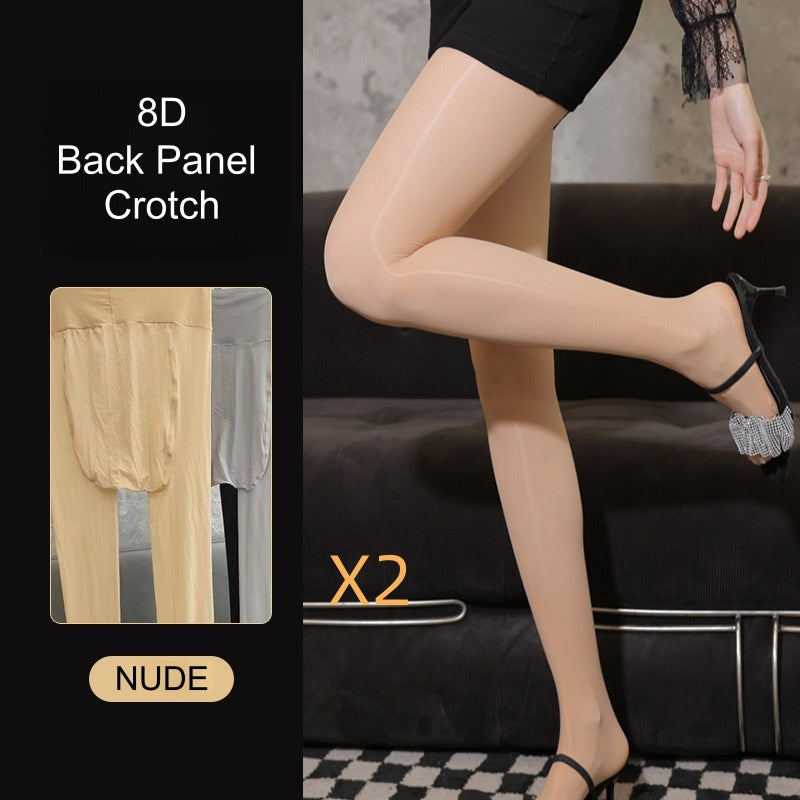 8D High-Gloss Oil Shine Semaless Pantyhose – Ultra-Smooth & Reflective