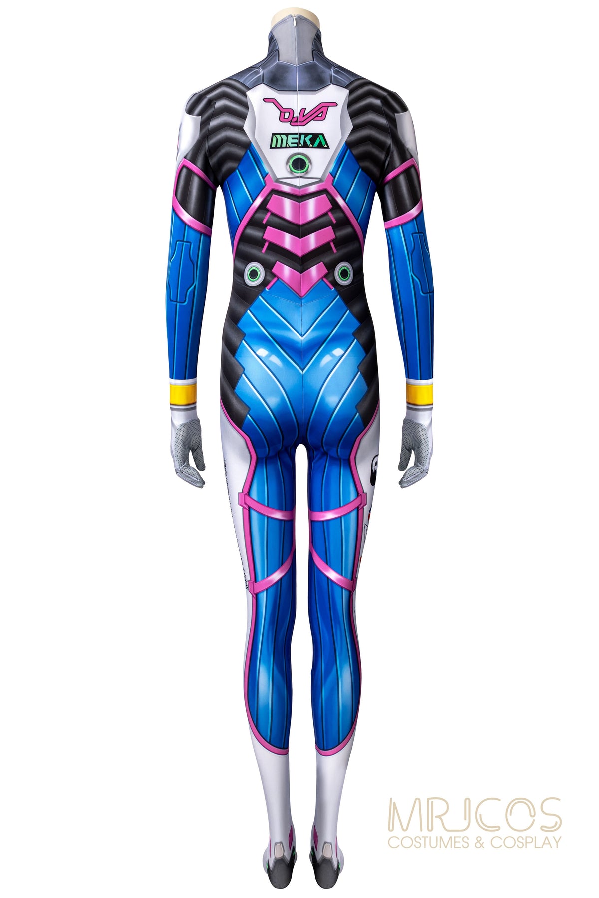 overwatch Bunny Dva Full-Body Stretch Cosplay Bodysuit halloween
