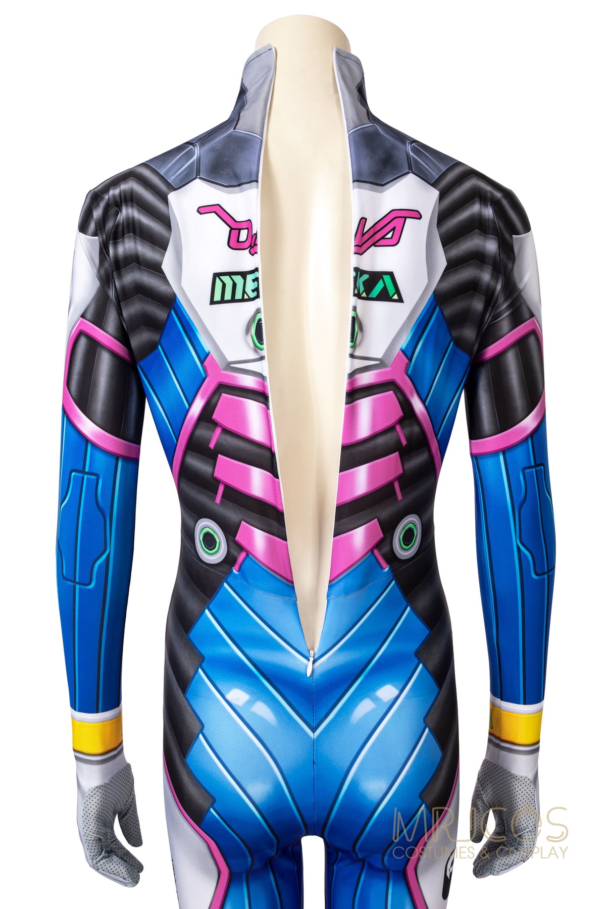 overwatch Bunny Dva Full-Body Stretch Cosplay Bodysuit halloween