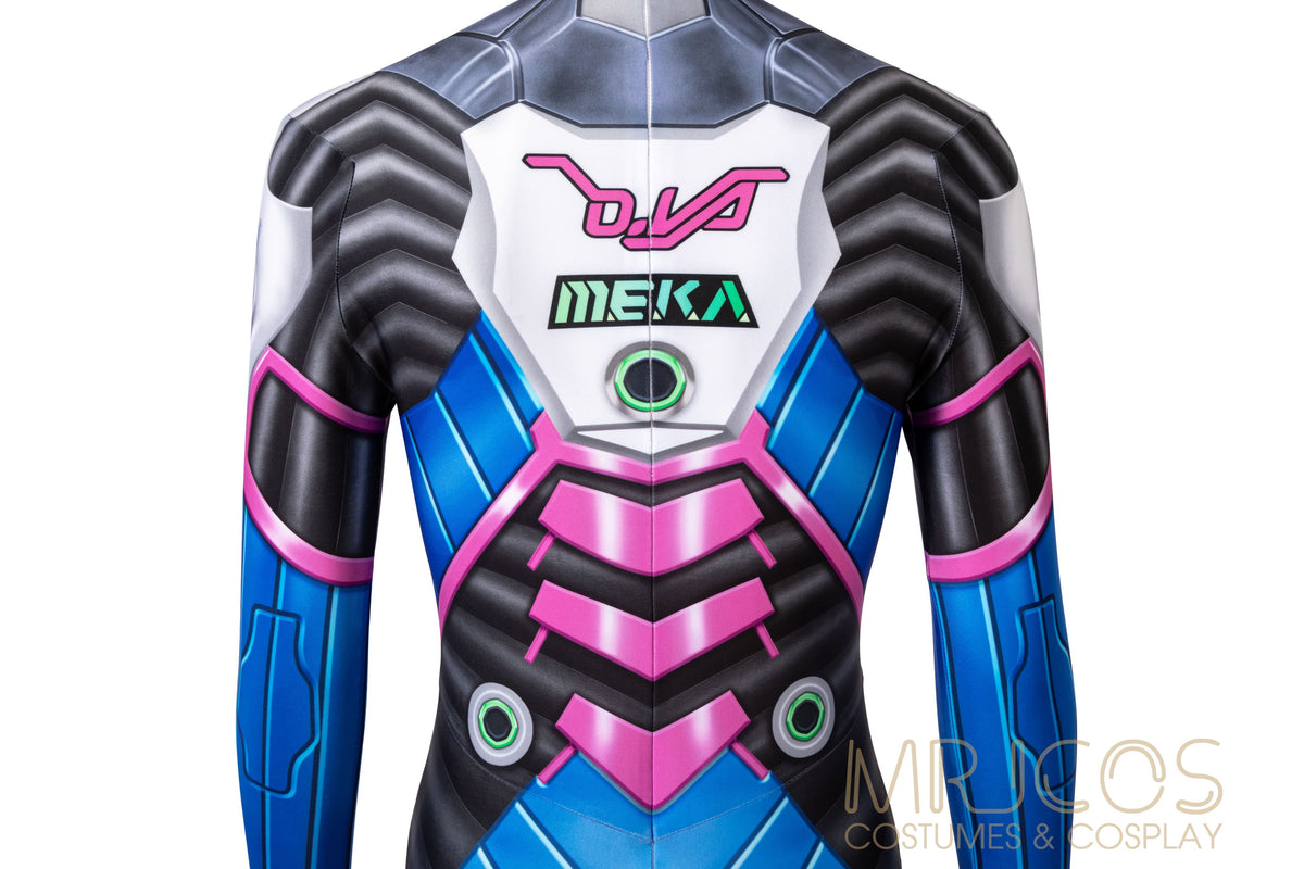 overwatch Bunny Dva Full-Body Stretch Cosplay Bodysuit halloween
