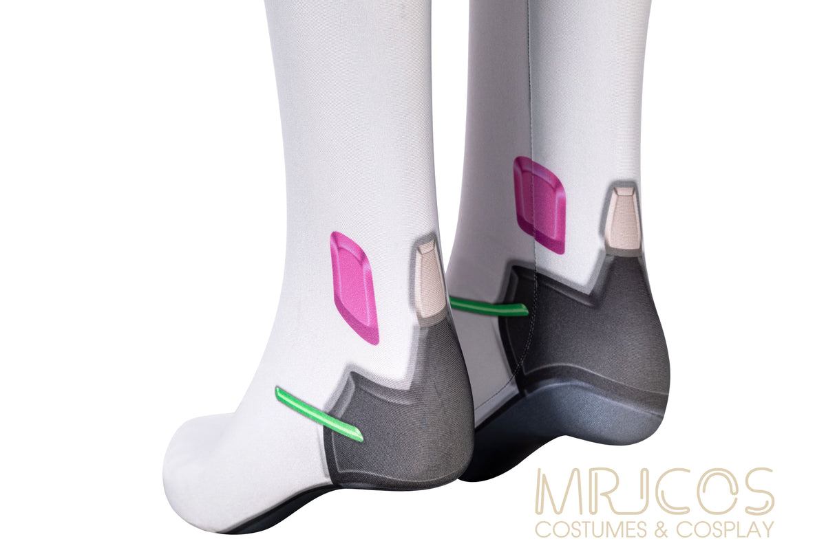 overwatch Bunny Dva Full-Body Stretch Cosplay Bodysuit halloween