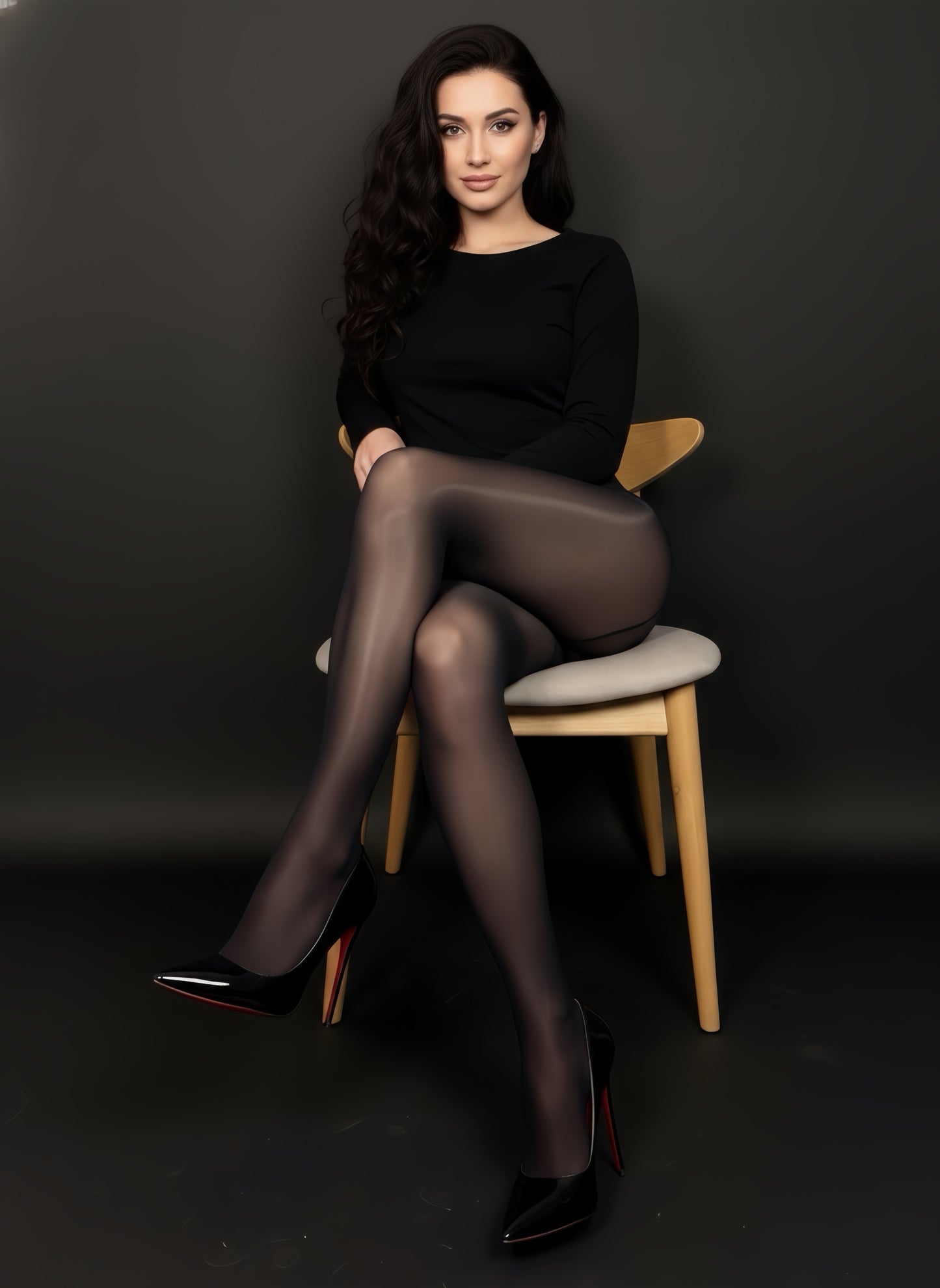 Luxury Thin Oil Shiny Tights | 15D High-Waist Glossy Pantyhose