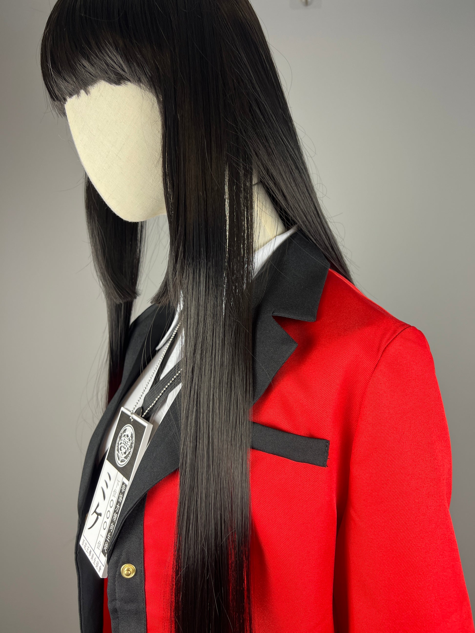 Anime kakegurui Yumeko Inspired Cosplay Halloween Costume Set + Wig