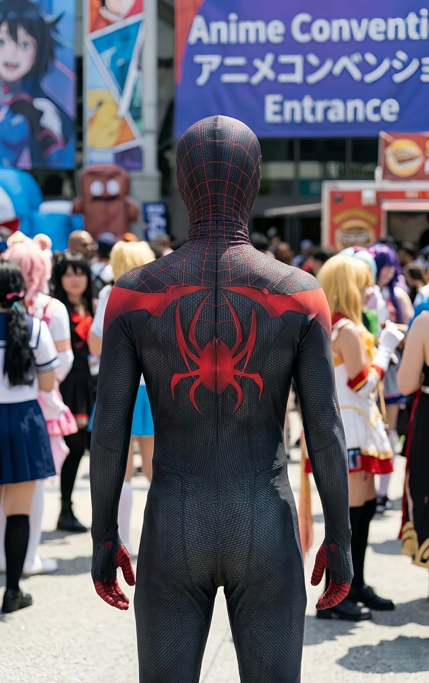 spider man miles Suit Cosplay Halloween Costume Zentai