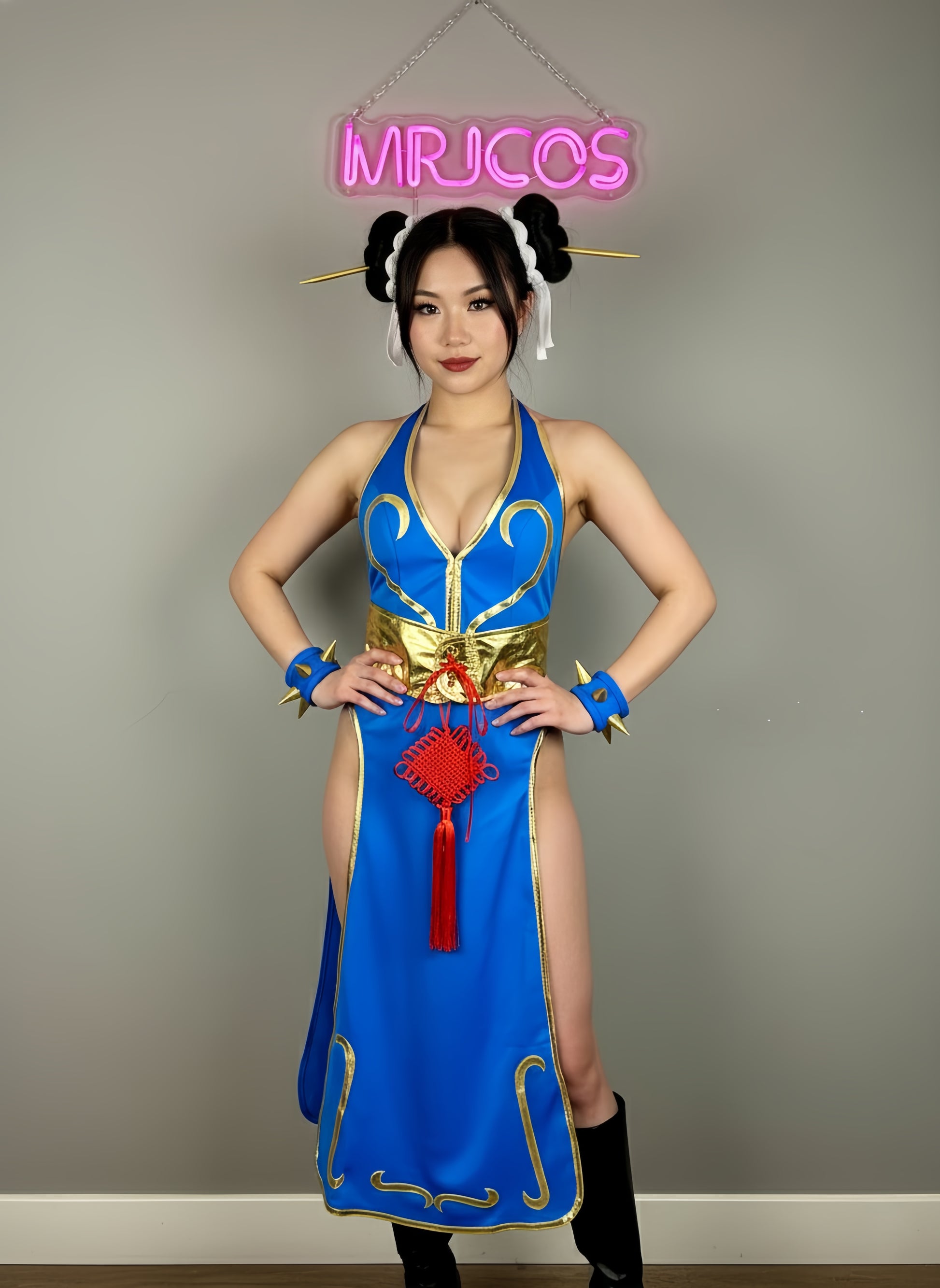 Japanese Super Hero CosplayCostume Cheongsam Dress Lingerie Set