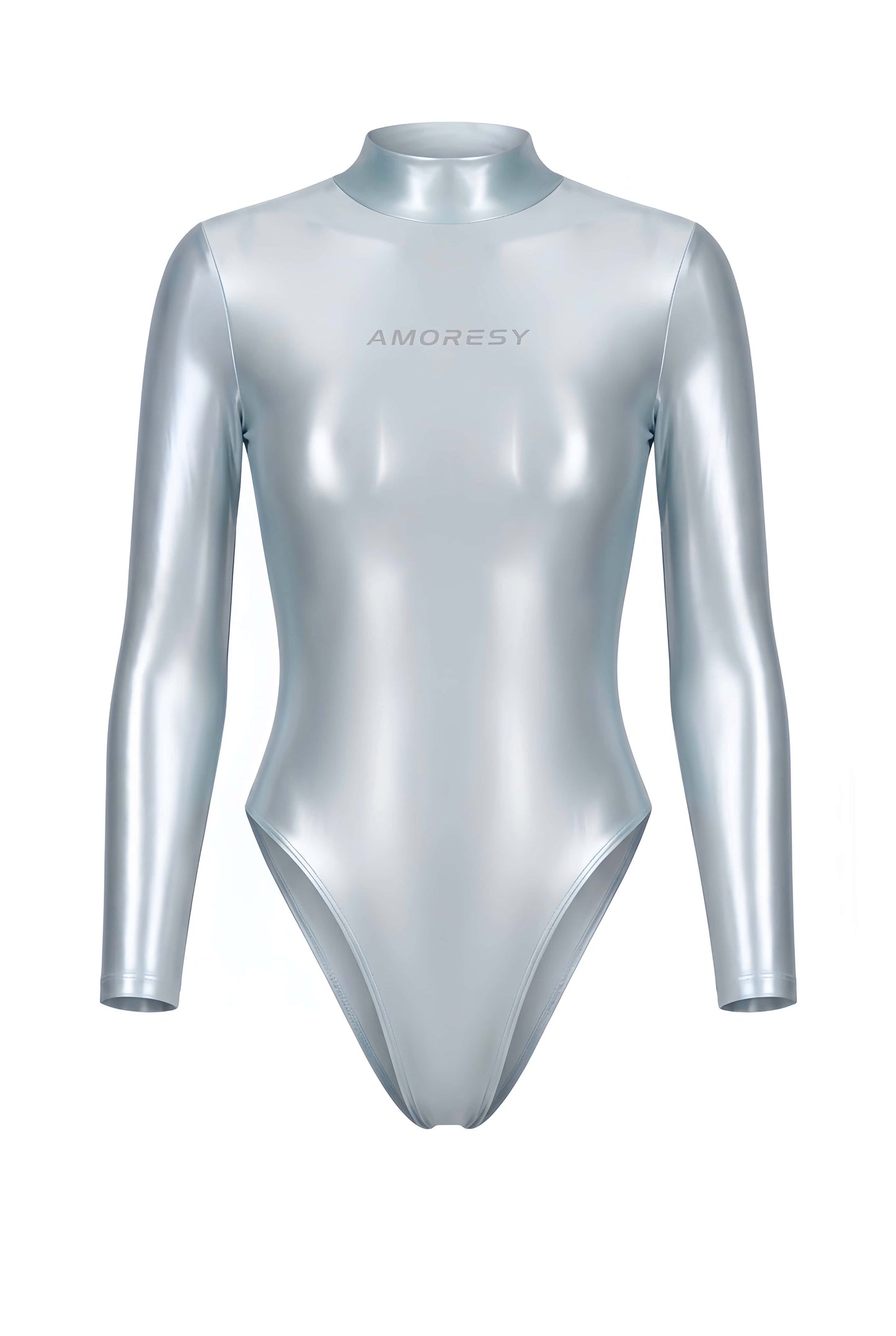 AMORESY Elektra Sheer High-Leg Swimsuit Leotard