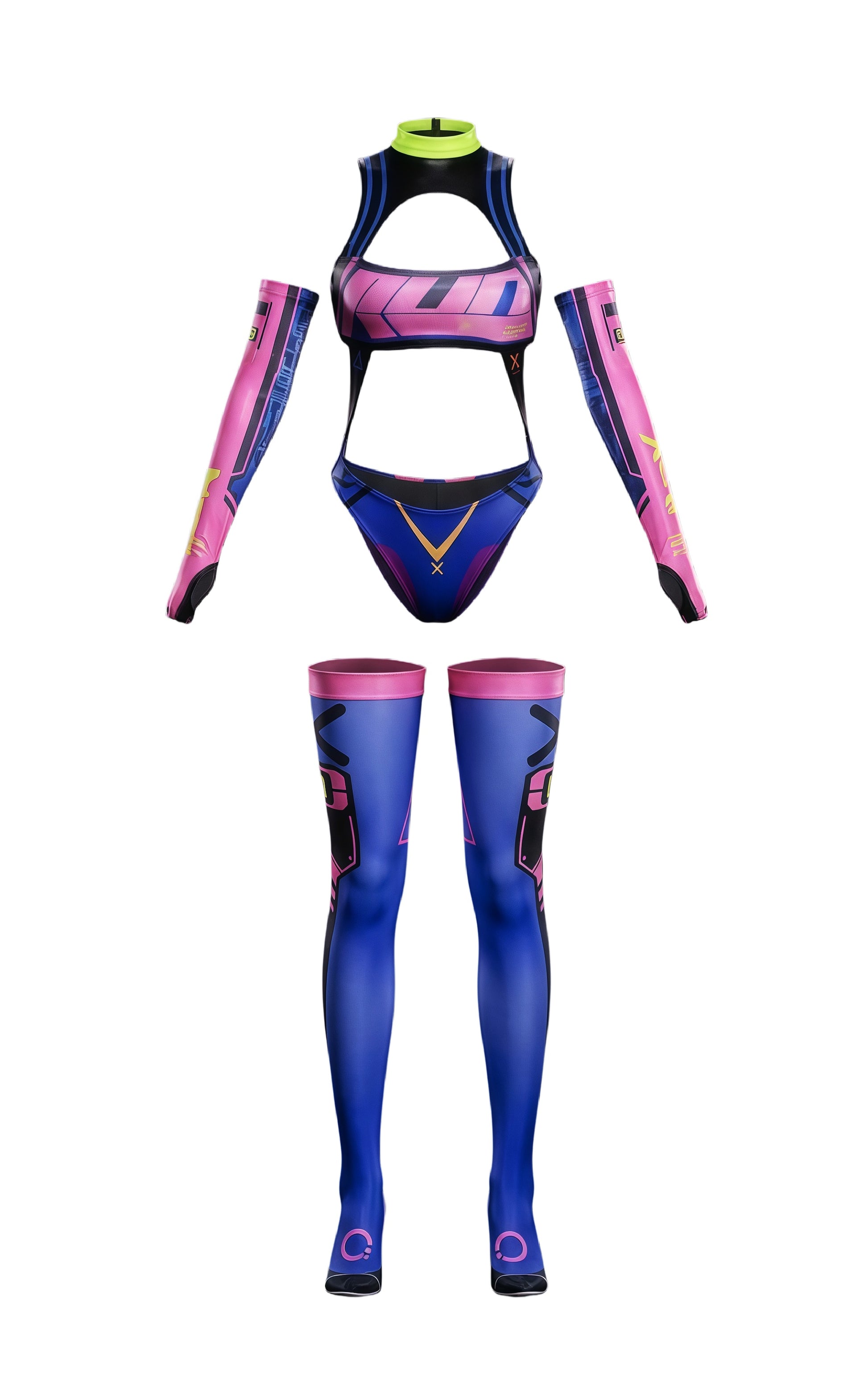 Anime Sci-fi Spandex Swimwear Racing Suit Wet Suit Race Queen Costume