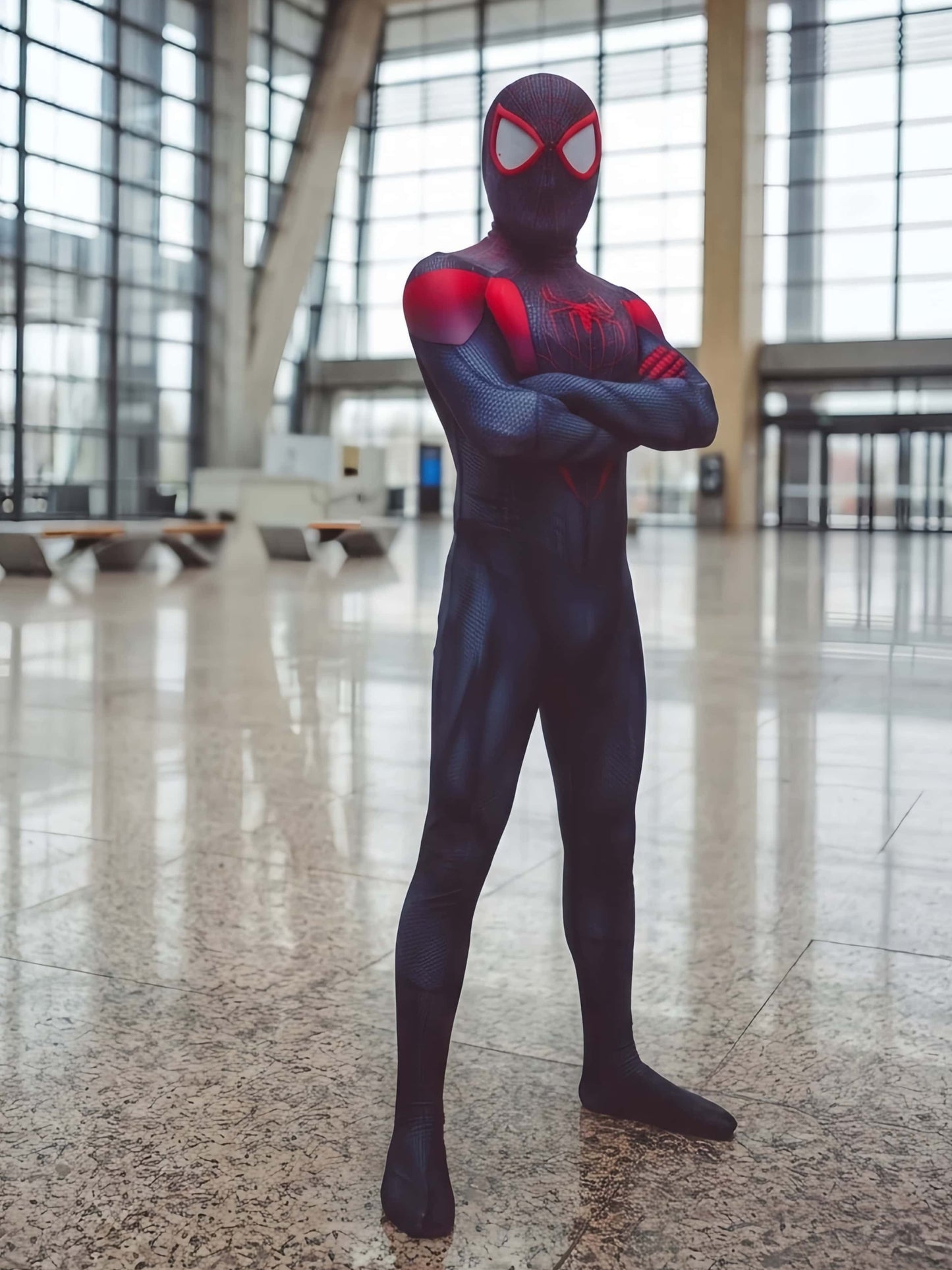 spider man miles Suit Cosplay Halloween Costume Zentai