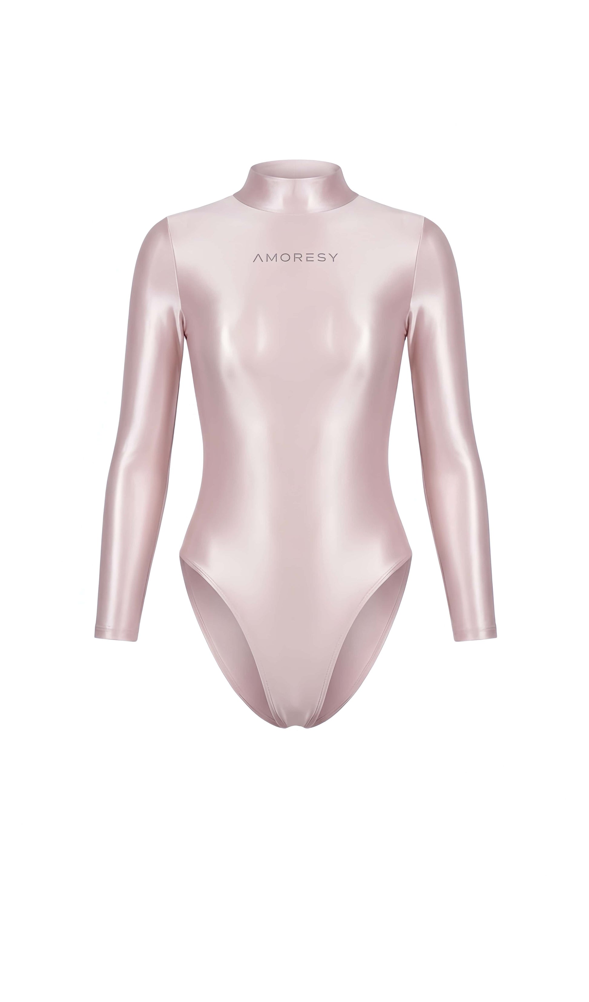 AMORESY Elektra Sheer High-Leg Swimsuit Leotard