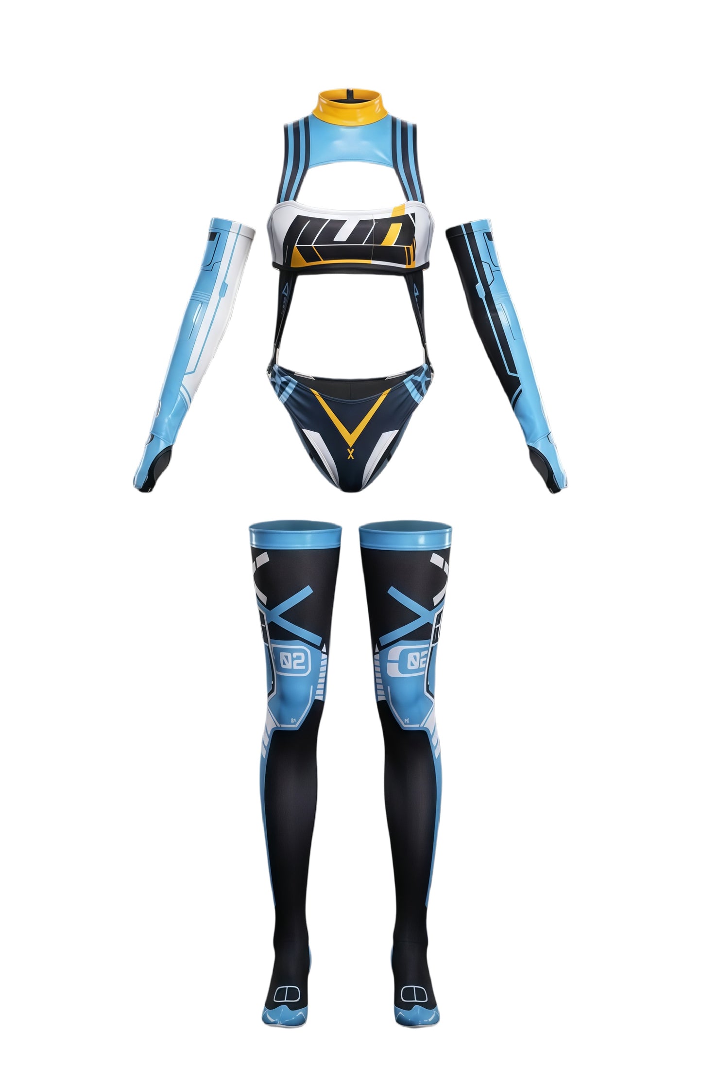 Anime Sci-fi Spandex Swimwear Racing Suit Wet Suit Race Queen Costume