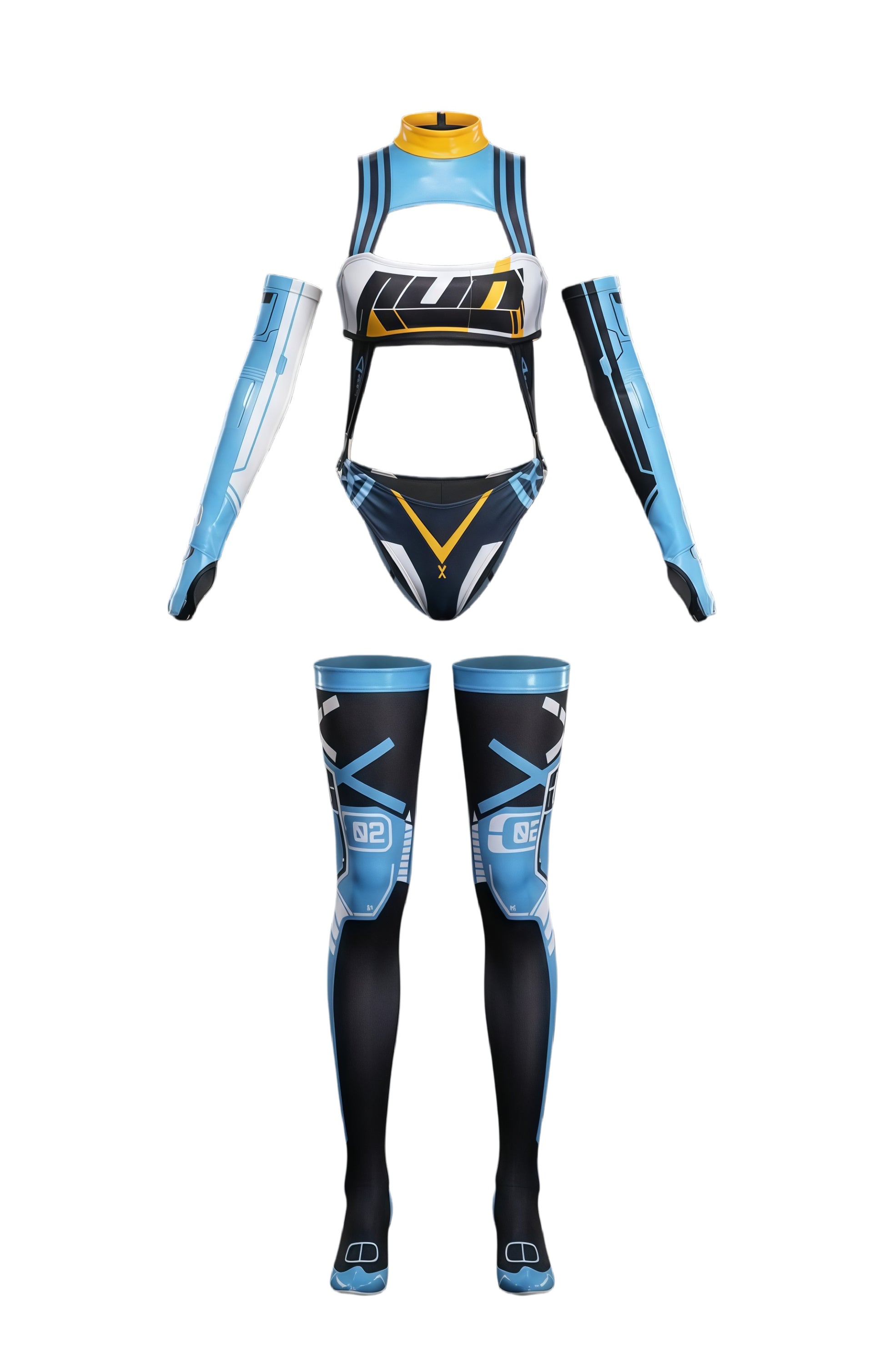 Anime Sci-fi Spandex Swimwear Racing Suit Wet Suit Race Queen Costume