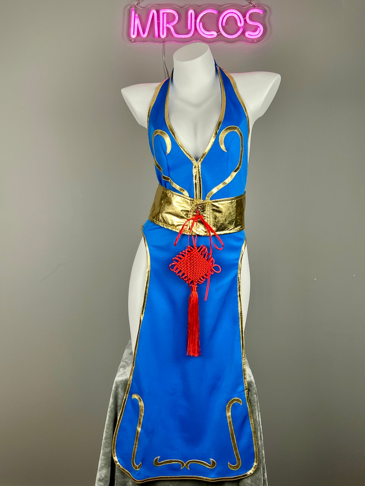 Chun Li Cosplay Costume Sexy Cheongsam Lingerie