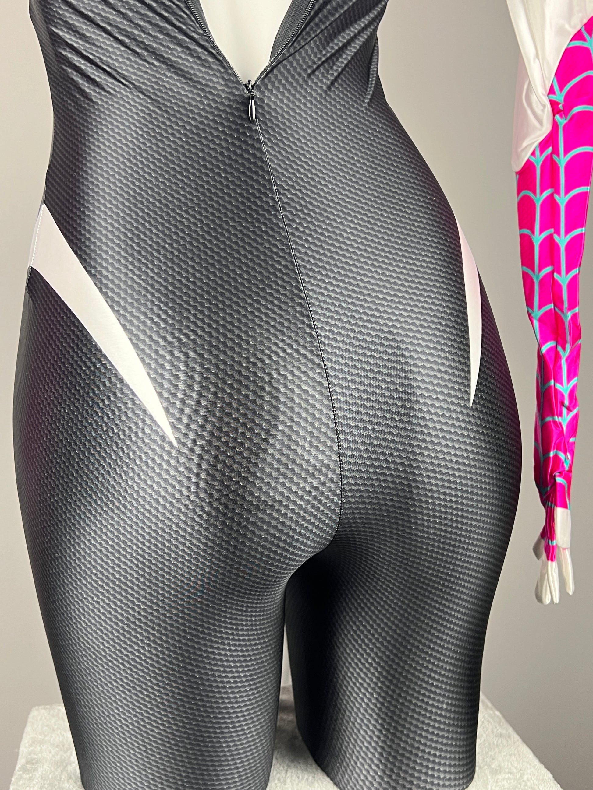 Spider Woman Gwen Across The Spider Verse Spandex Cosplay Bodysuit Costume Zentai