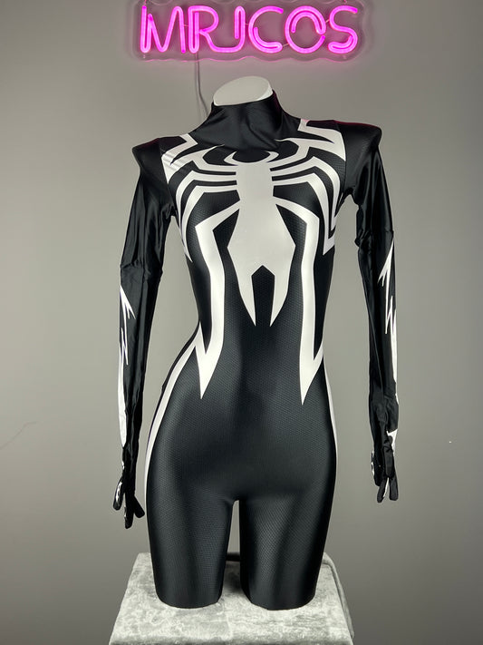 Spider Woman Julia Carpenter Spandex Cosplay Bodysuit Halloween Costume Zentai