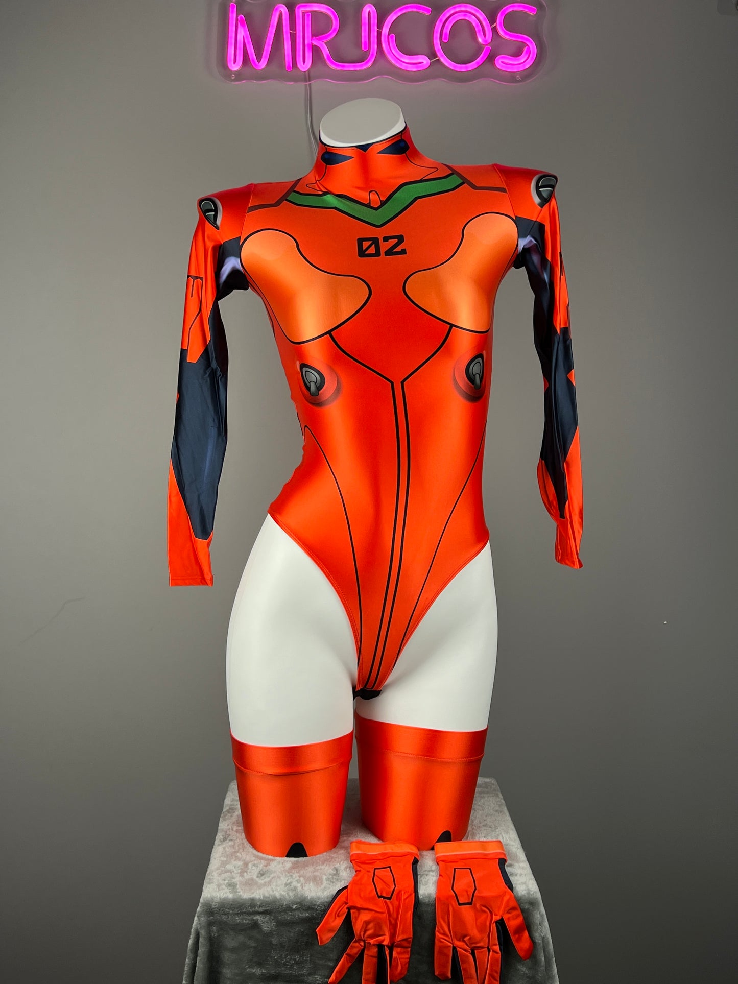 Evangelion EVA Spandex Cosplay BodySuit Plugsuit Halloween Costume Zentai