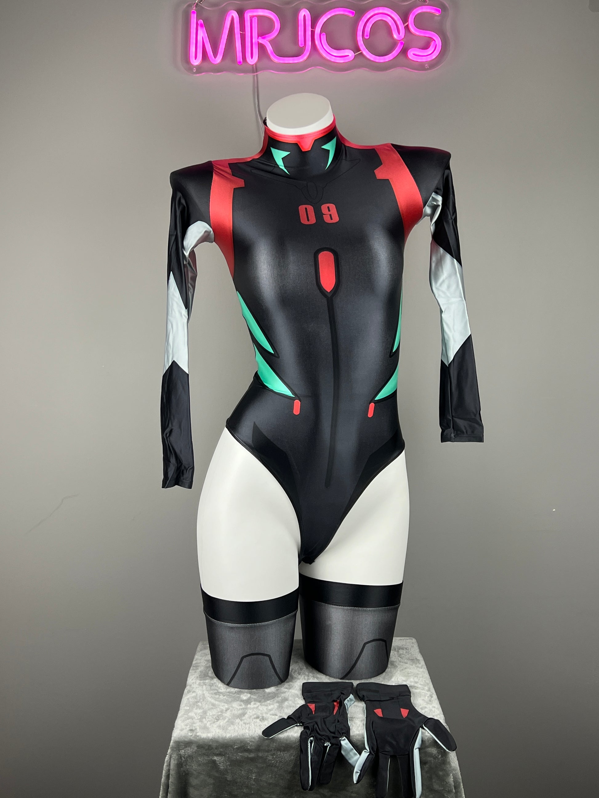 Evangelion EVA Spandex Cosplay BodySuit Plugsuit Halloween Costume Zentai