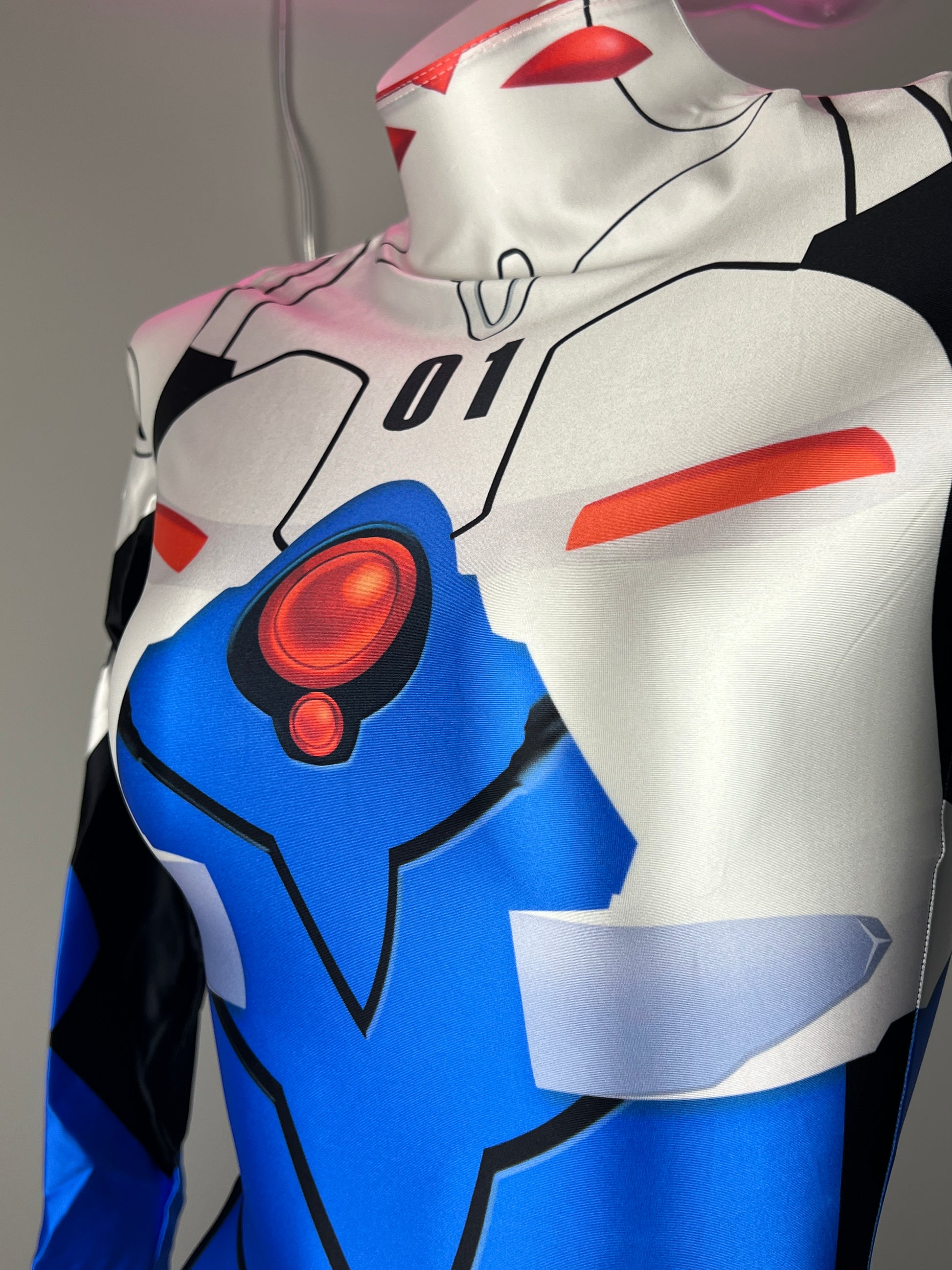 Evangelion EVA Spandex Cosplay BodySuit Plugsuit Halloween Costume Zentai