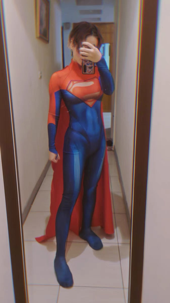 Super Girl halloween Cosplay Bodysuit