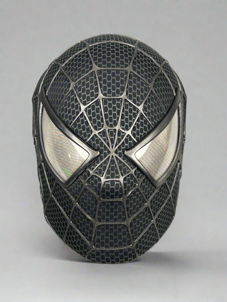 Hand-made Spiderman Tobey Inspired Cosplay Mask with 3D Printed Faceshell