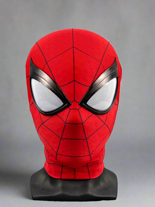 Hand-made Spiderman Cosplay Mask PS4 with 3D Printed Faceshell